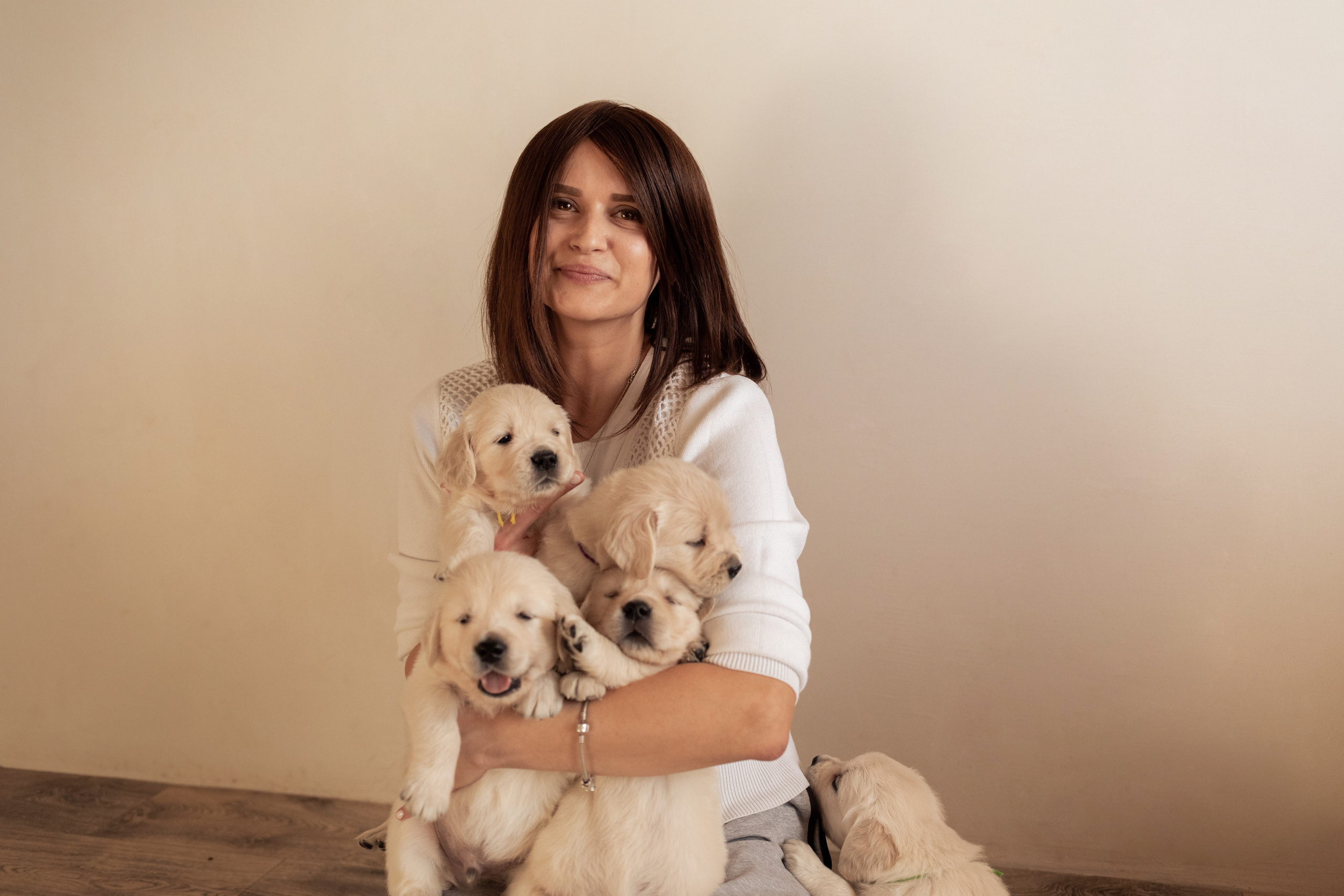 фотосессия домашняя для щенков Оренбург