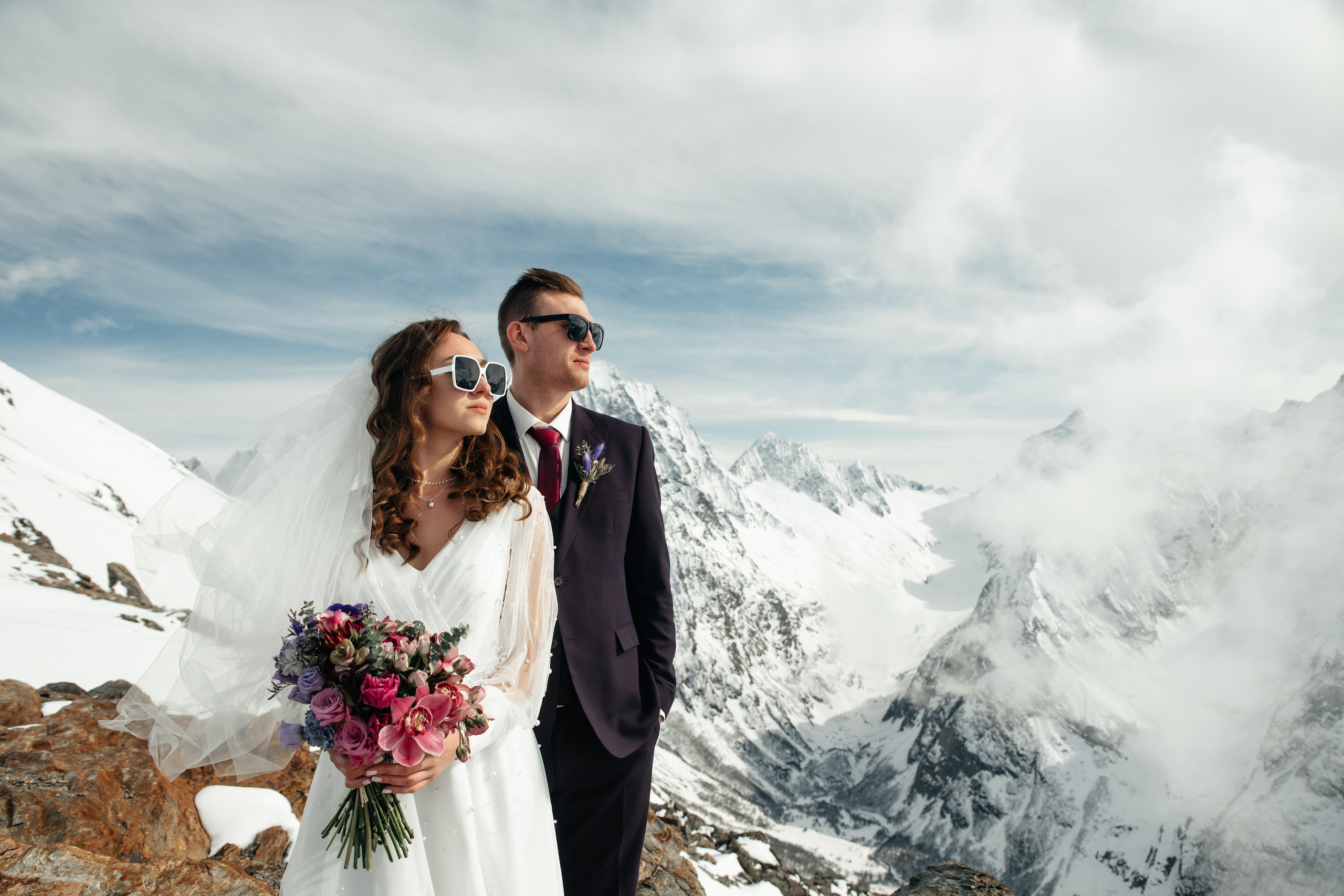 Иван и Дарья (Домбай) март 2023. Свадебный и travel фотограф в Волгограде, Сочи, Домбае, Европе