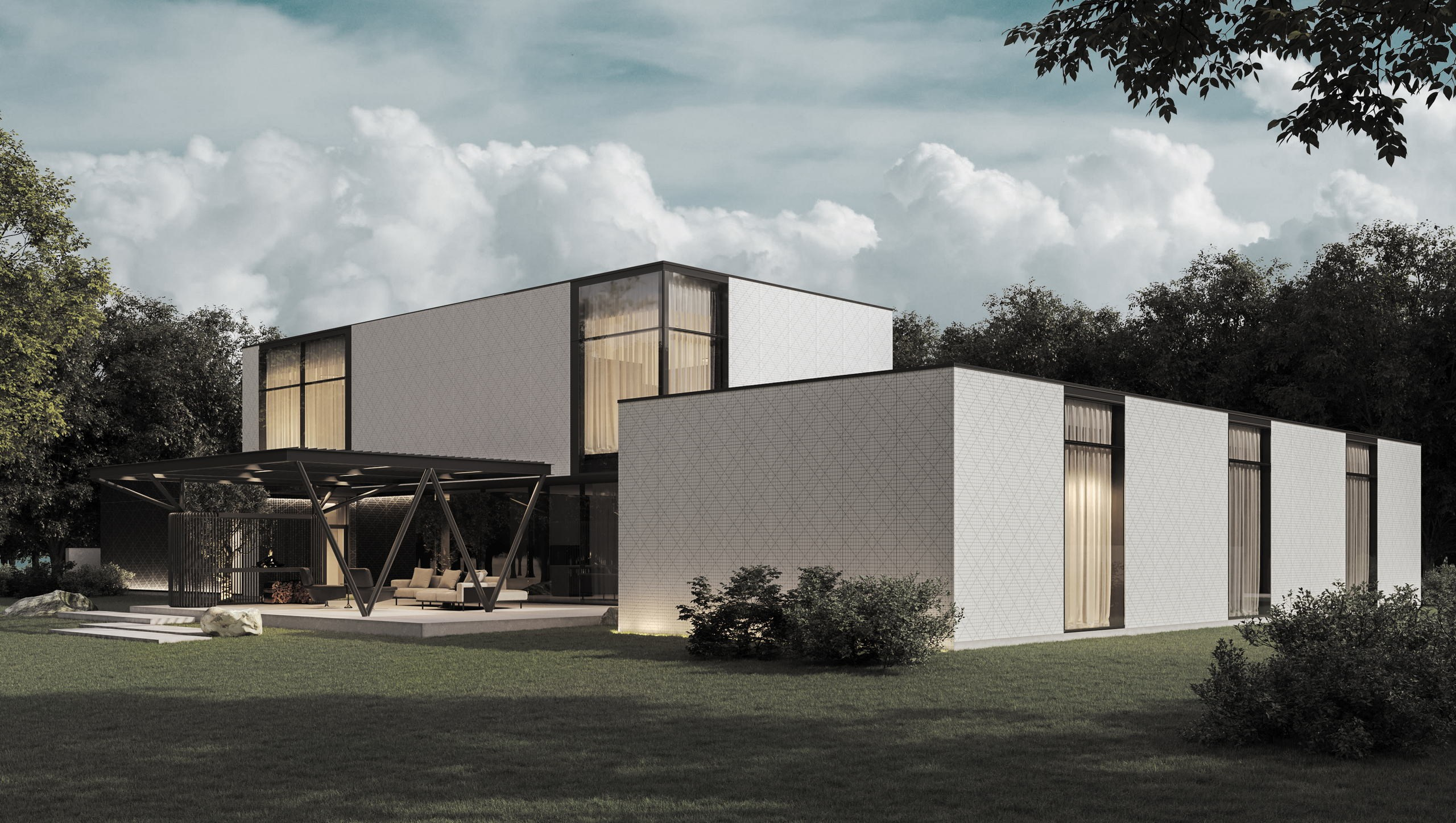 Дом Минимализм. Архитектор | дизайнер | художник Сергей Ратчин в Москве