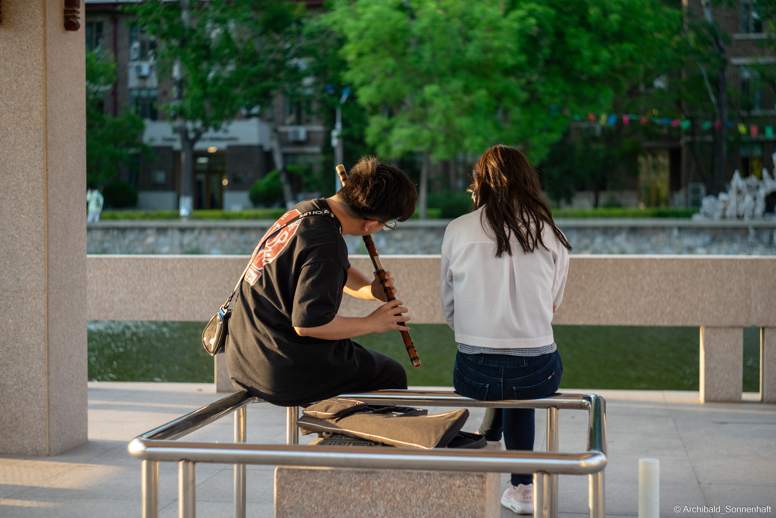 Walking in TJU on the first of May. Photographer in Guangzhou, China. Archibald Sonnenhaft