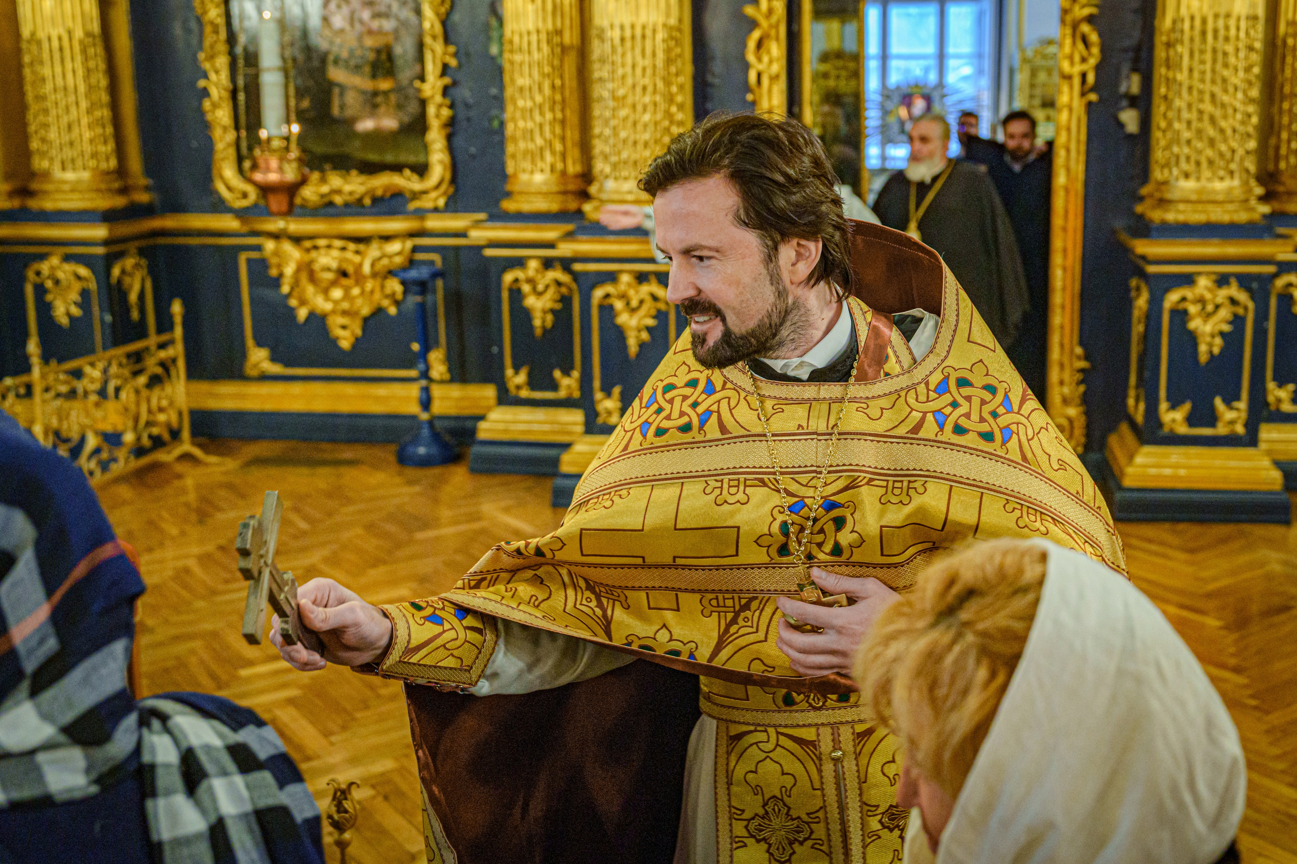 МИТРОПОЛИТ ВАРСОНОФИЙ СОВЕРШИЛ БОЖЕСТВЕННУЮ ЛИТУРГИЮ В НИКОЛО-БОГОЯВЛЕНСКОМ СОБОРЕ. НИКОЛО-БОГОЯВЛЕНСКИЙ МОРСКОЙ СОБОР