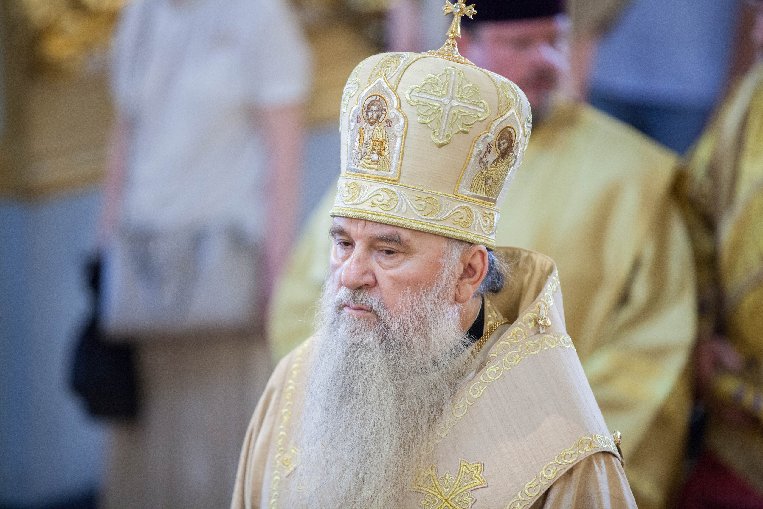 МИТРОПОЛИТ ВАРСОНОФИЙ СОВЕРШИЛ БОЖЕСТВЕННУЮ ЛИТУРГИЮ В НИКОЛО-БОГОЯВЛЕНСКОМ СОБОРЕ. НИКОЛО-БОГОЯВЛЕНСКИЙ МОРСКОЙ СОБОР