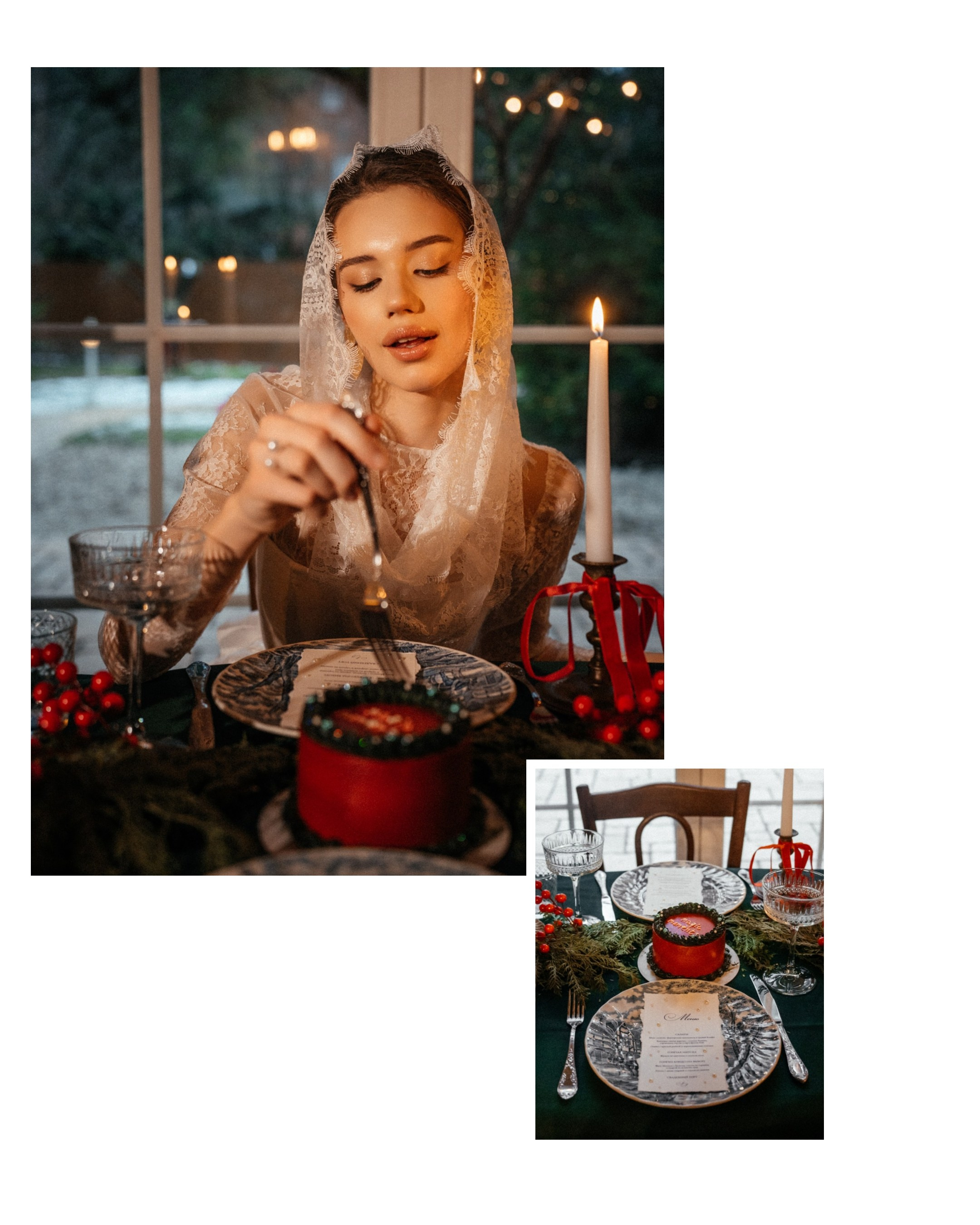 Новогодняя свадебная история в фотостудии