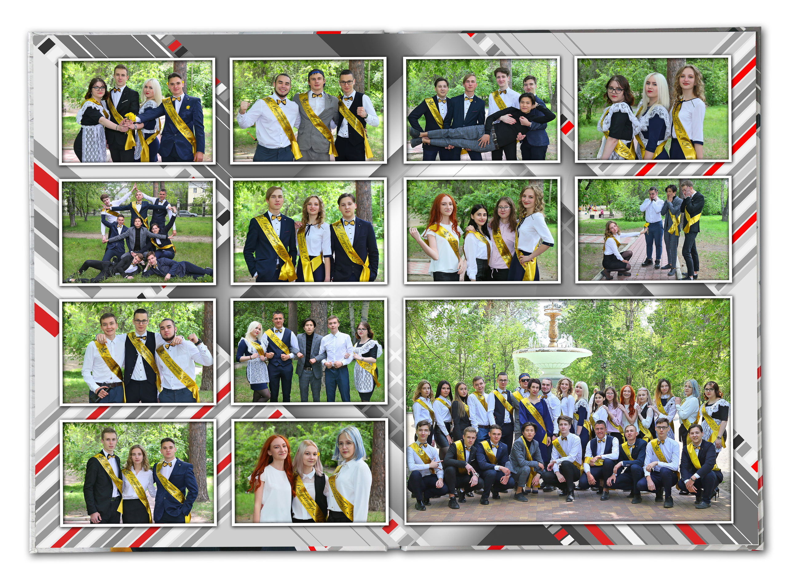 Фотокнига «Красный акцент». Создание стильных выпускных альбомов