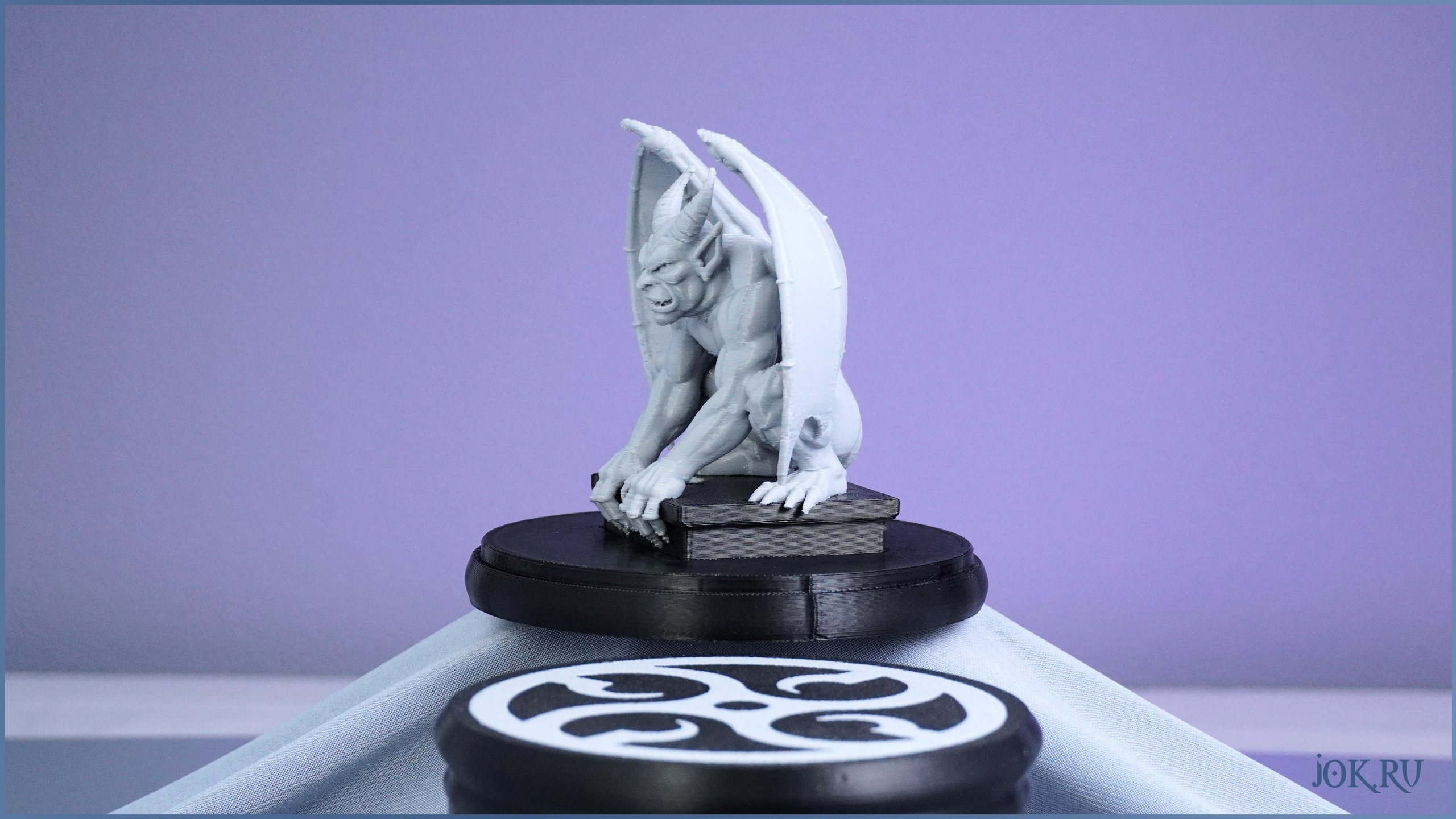 Страж Горгулья: 3D печатная статуэтка в готическом стиле, оригинальный декор