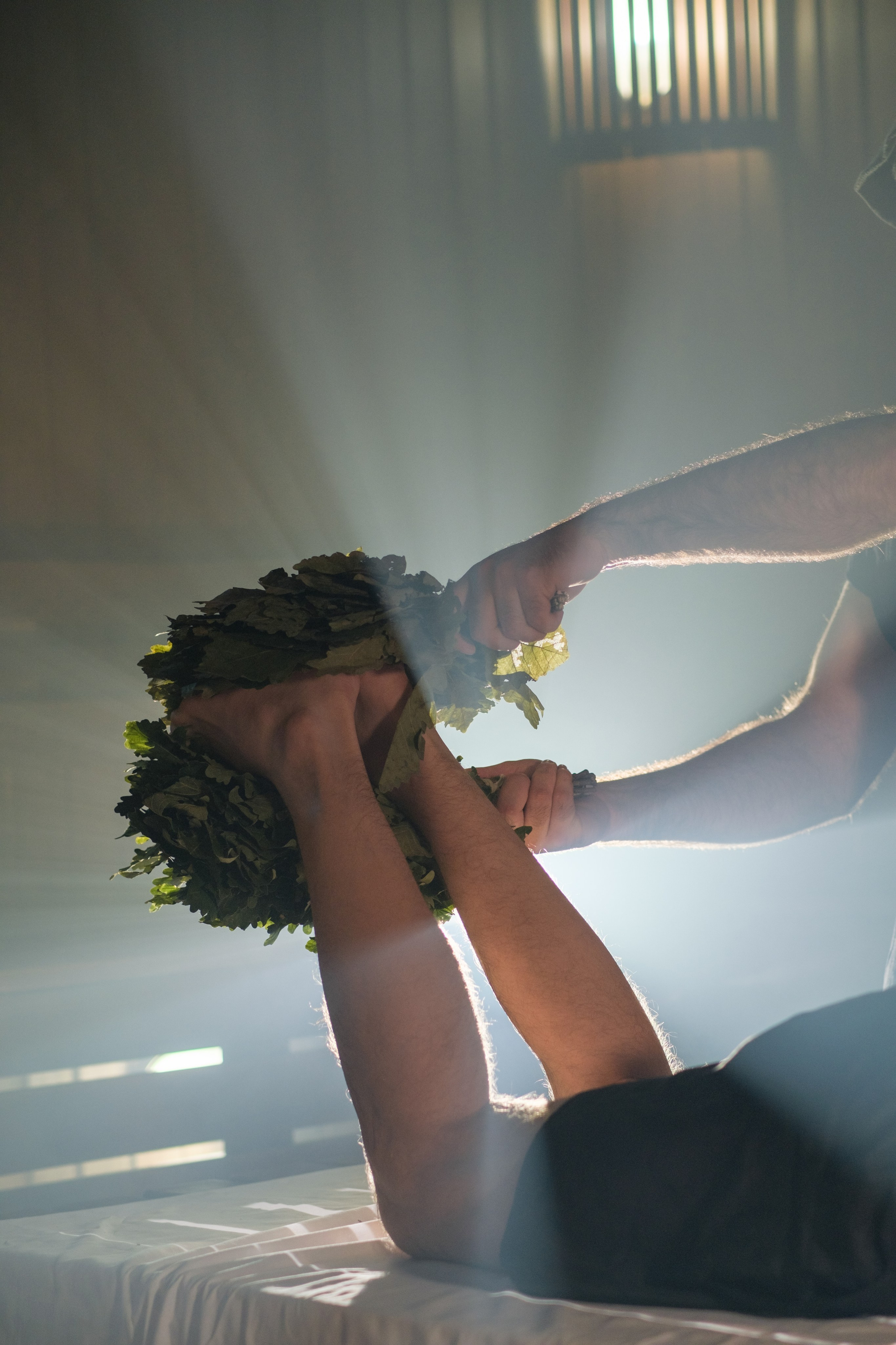 Профессиональная фотосъемка парения в бани