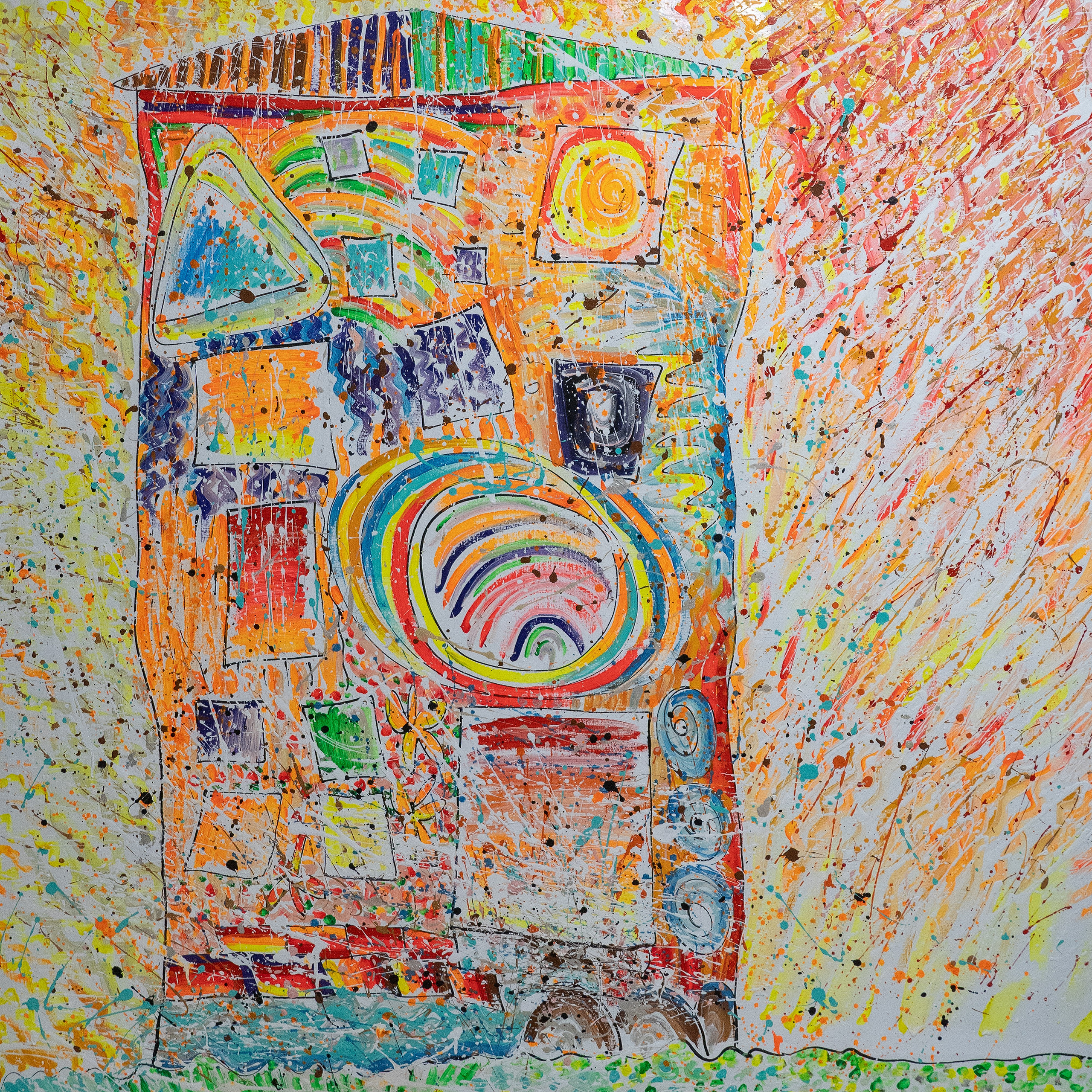 150х150 холт/акрил "Дом на краю земли" 2021