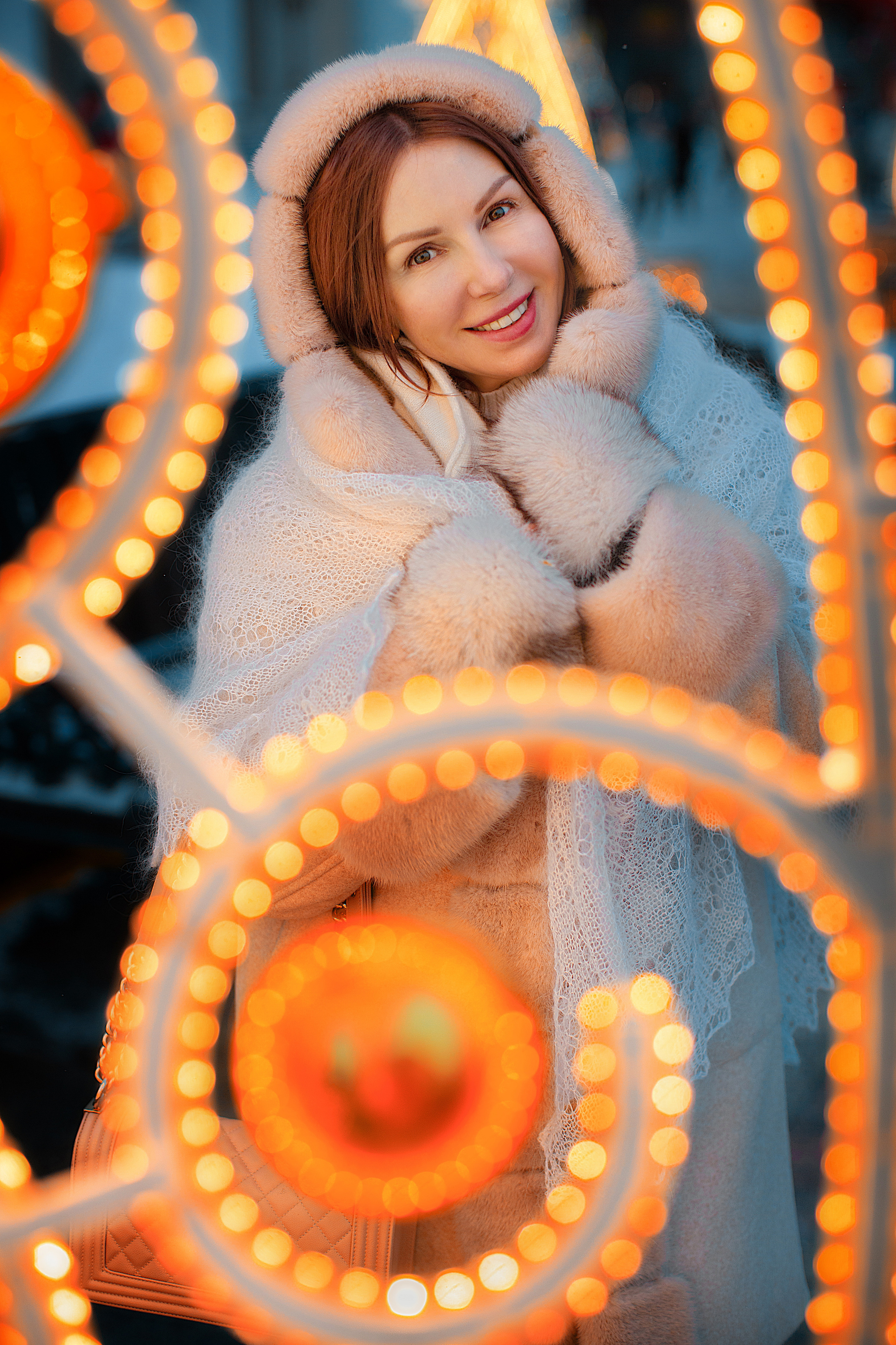 Наталья Плеханова рождественская сьемка в Москве. Фотограф в Москве Оксана Цехмистер