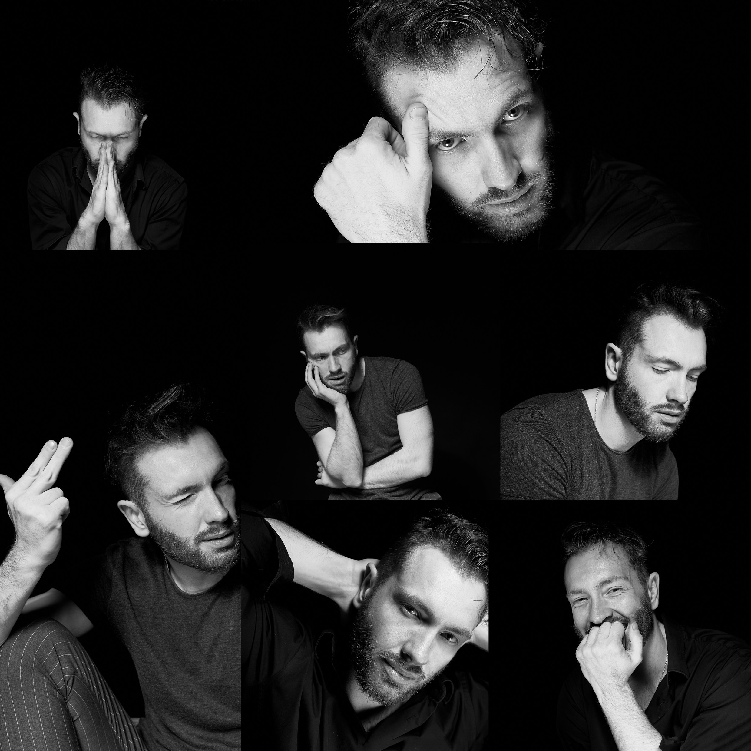 Коллаж из карточек эмоций