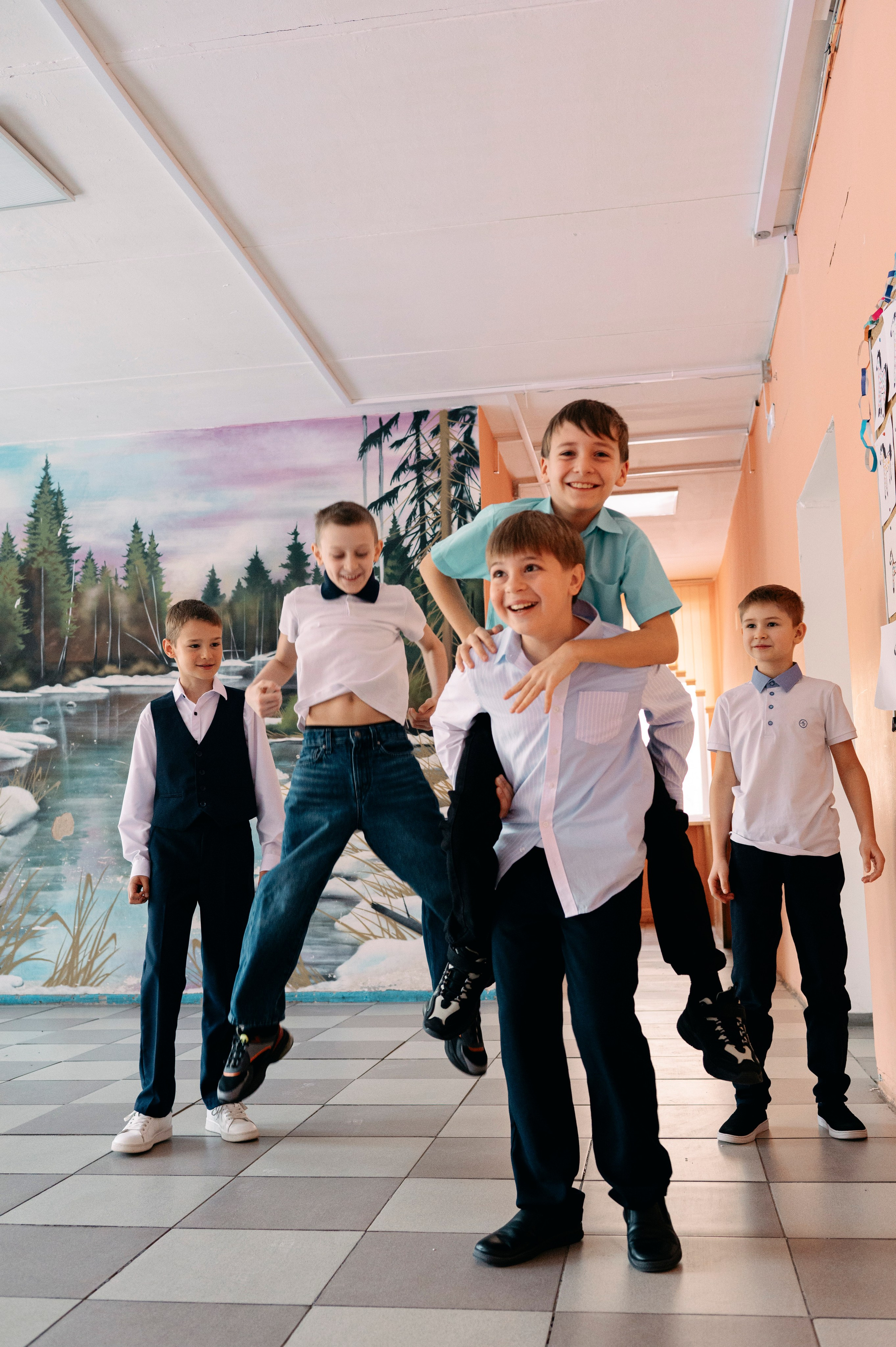 Школьная фотосессия для начальных классов. Анна Боровикова, фотограф Пушкино