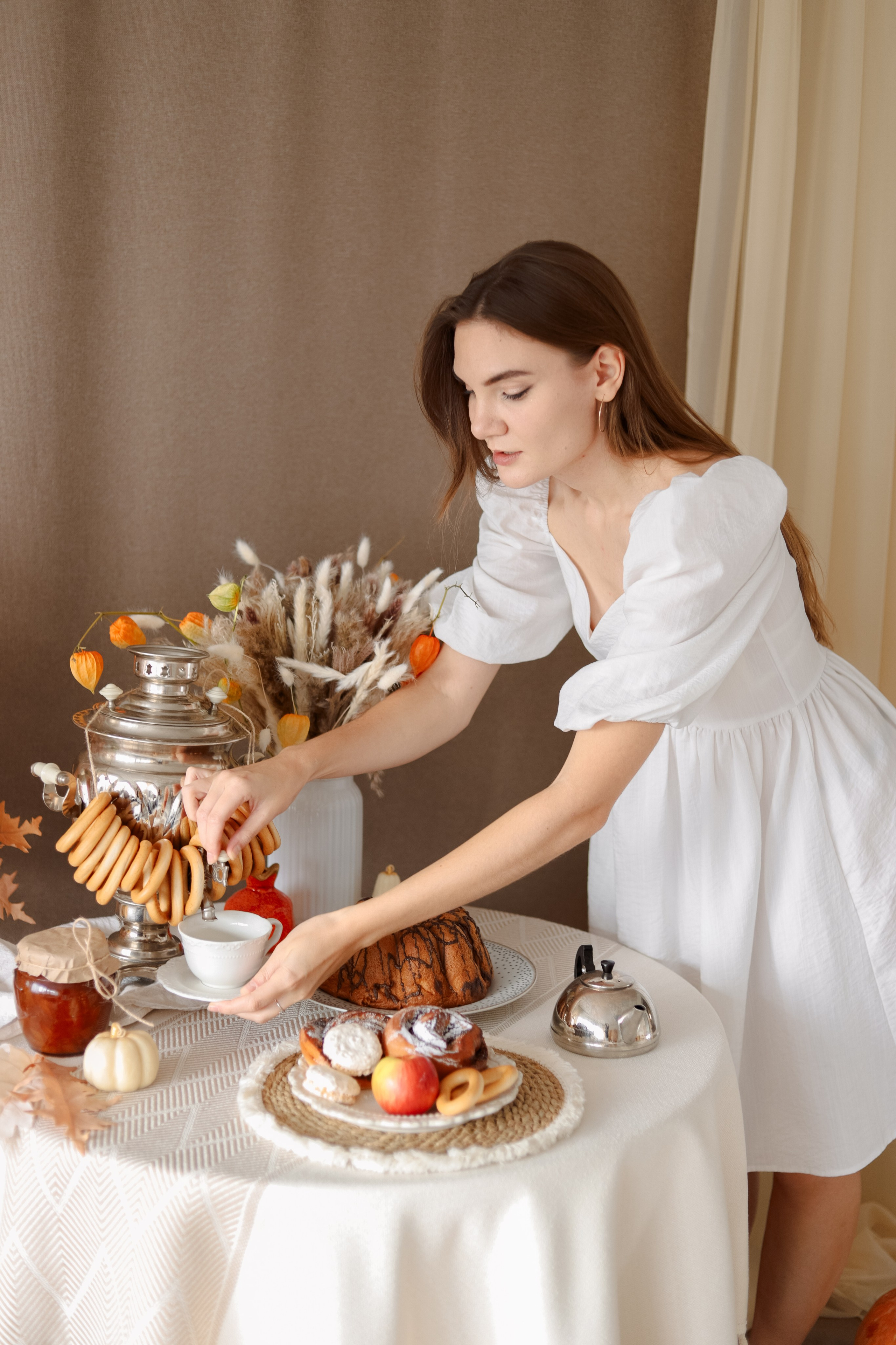 Фотодень в зале «Caramel» в осенних декорациях. Фотостудия LIGHT в Люберцах