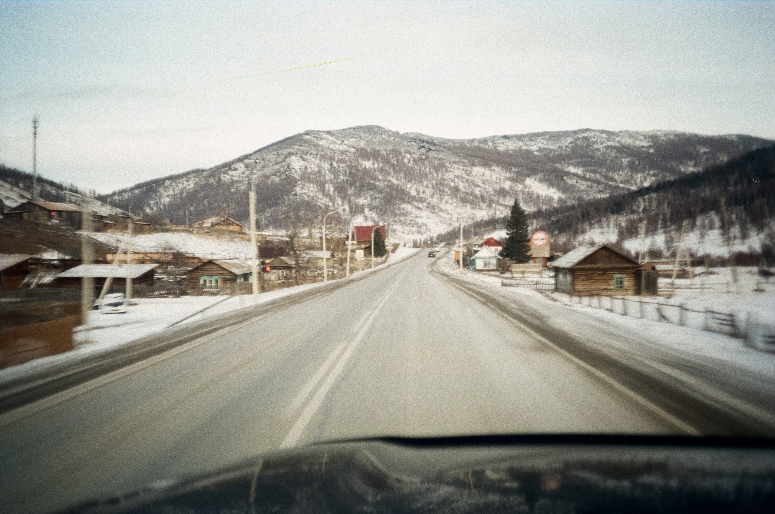 Семинский перевал, дорога из Land Cruser / 19 декабря 2023 года (-18℃)