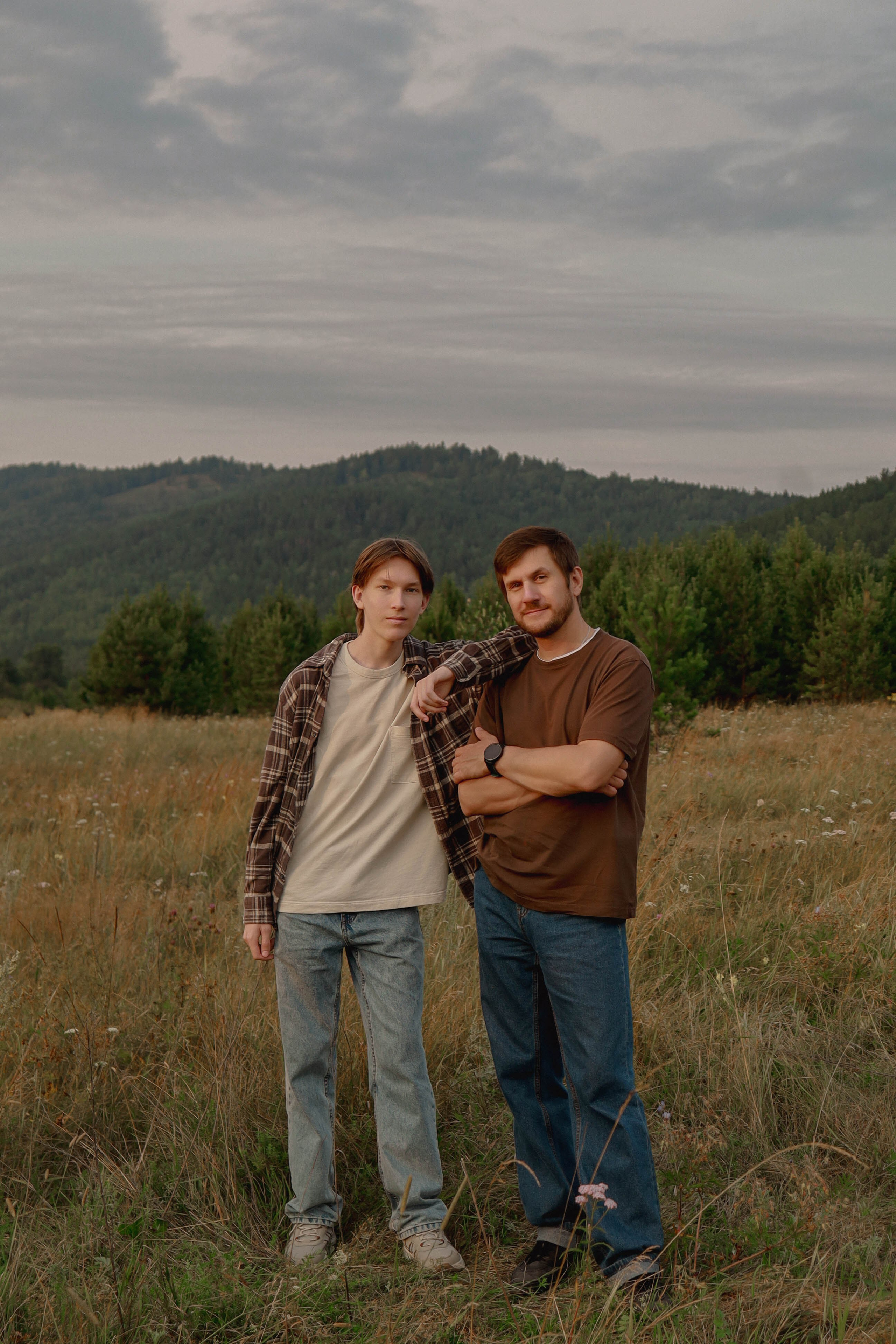 Семья в поле. Фотограф Александра Коновалова