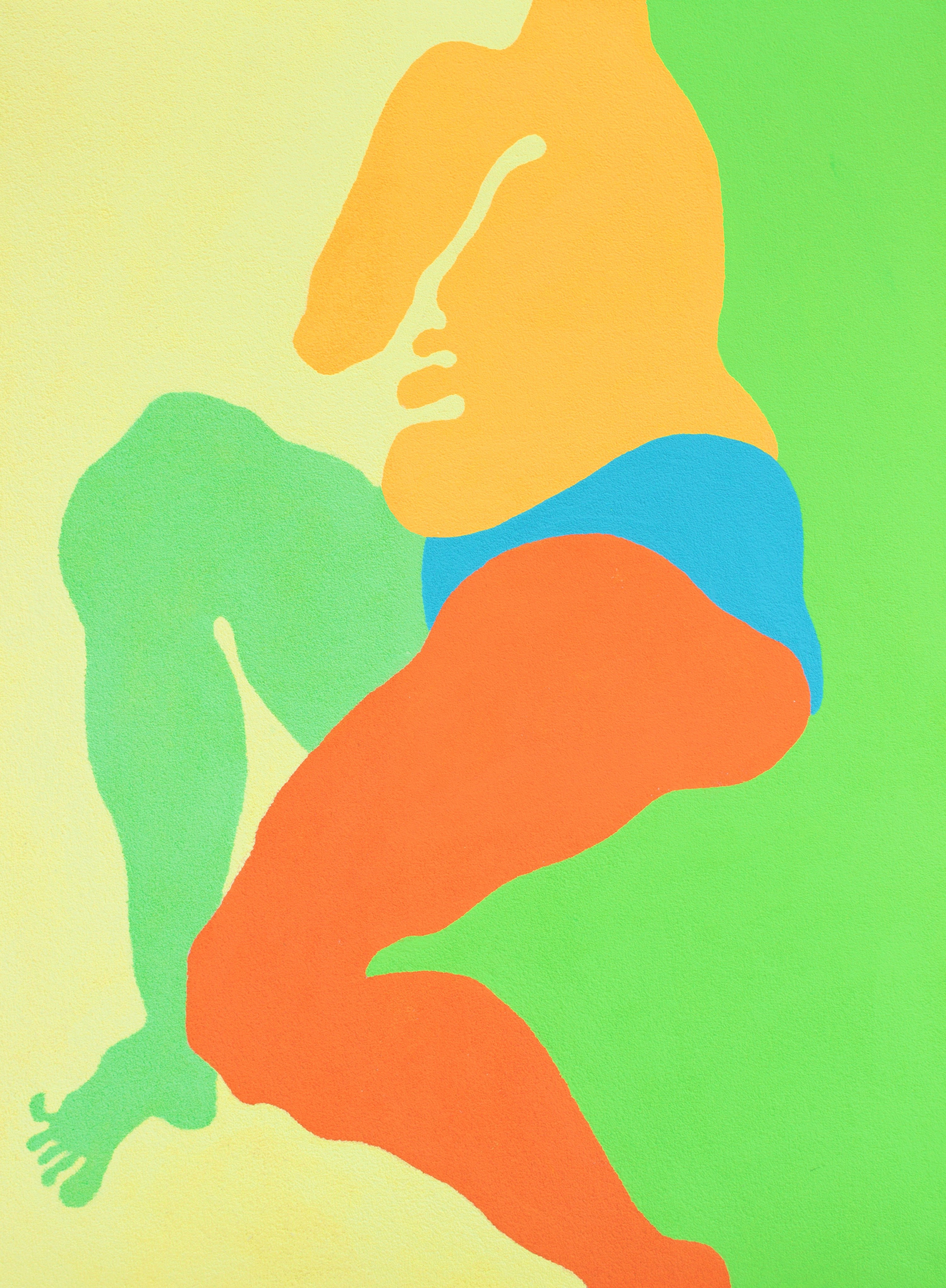 ДЕСЯТАЯ 2 бумага, манка, гуашь, колеровочная паста 60х80 см 2020 г 25.000 р