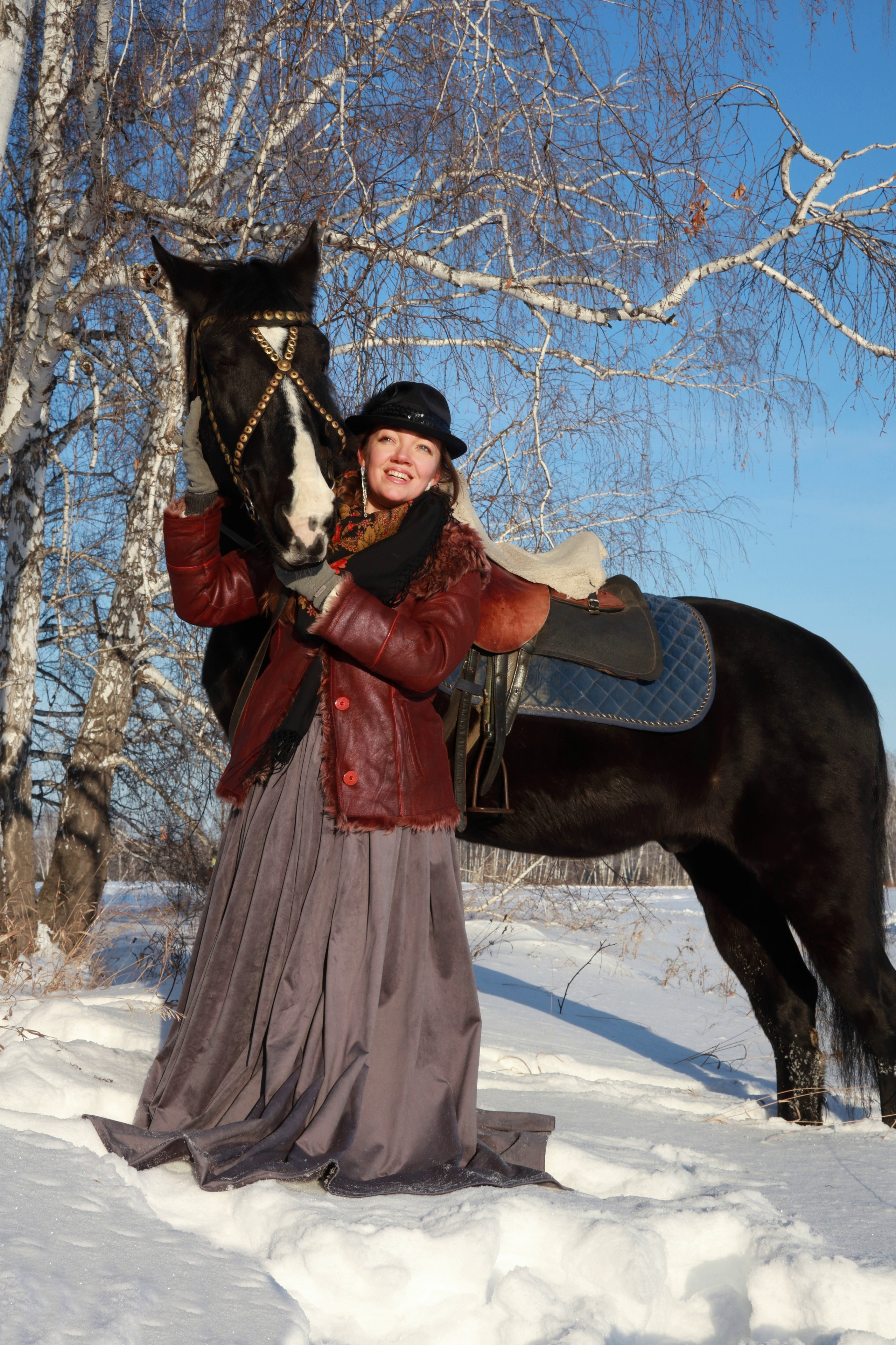 Зимняя конная охота. Фотохудожник Светлана Финадеева. Челябинск
