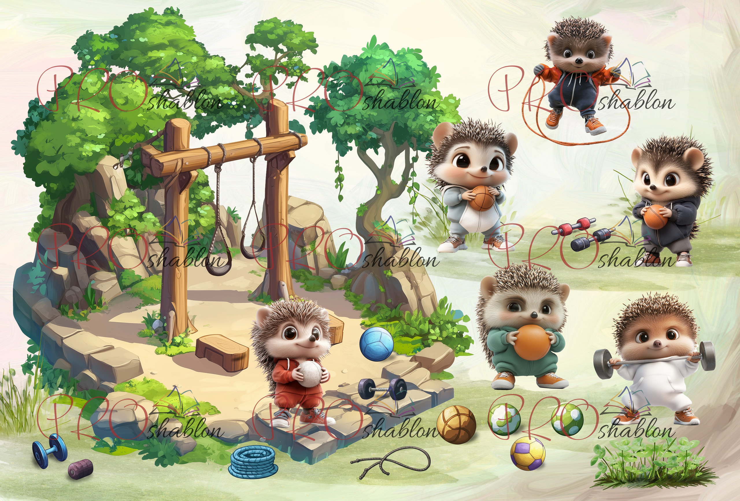 Дизайн «Ежики». Шаблоны и дизайны выпускных альбомов и фотокниг