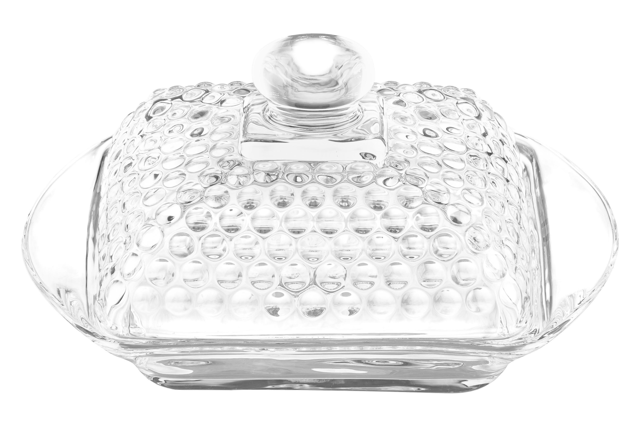 Съемка стеклянной посуды на белом фоне