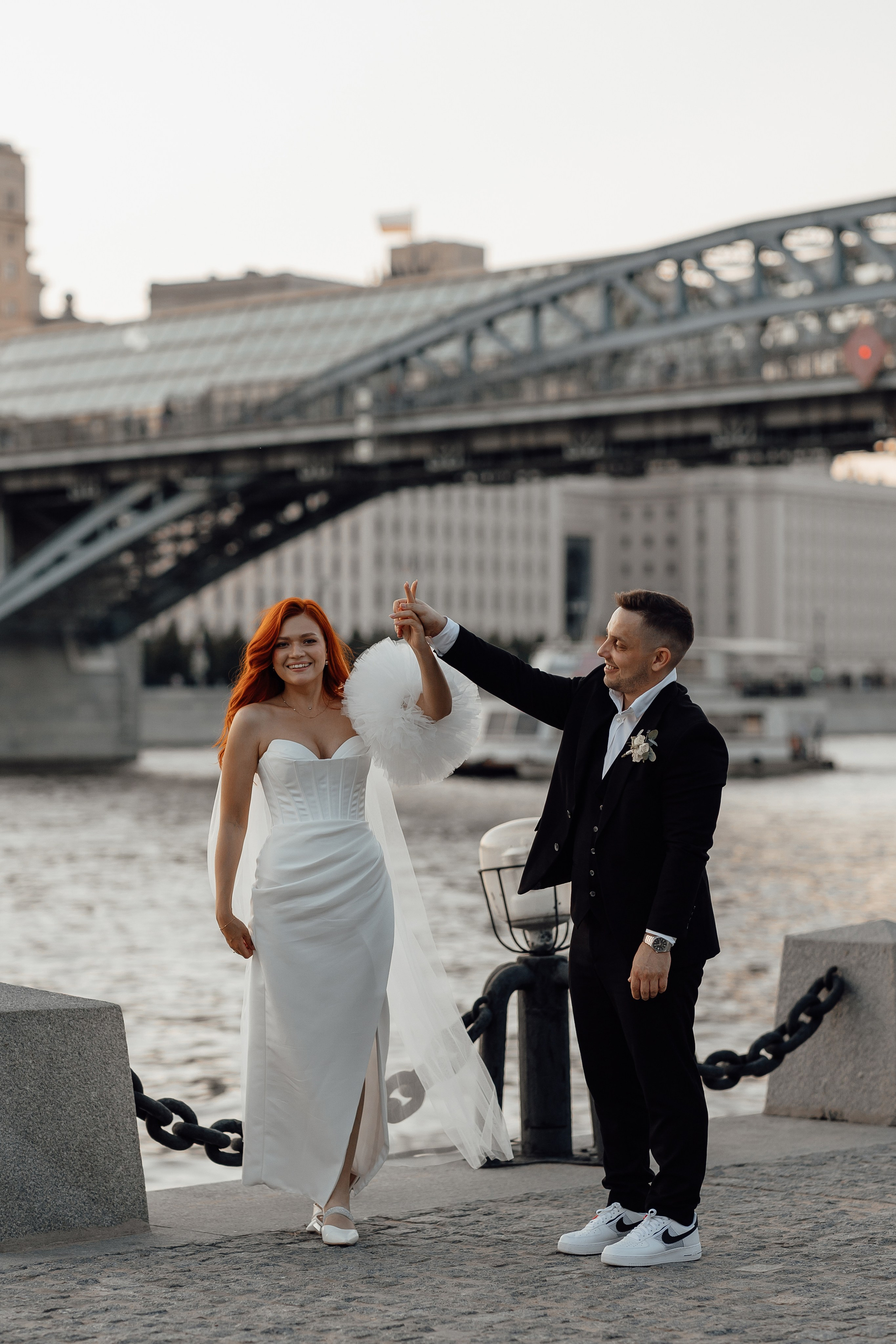 свадебная фотосессия в парке горького