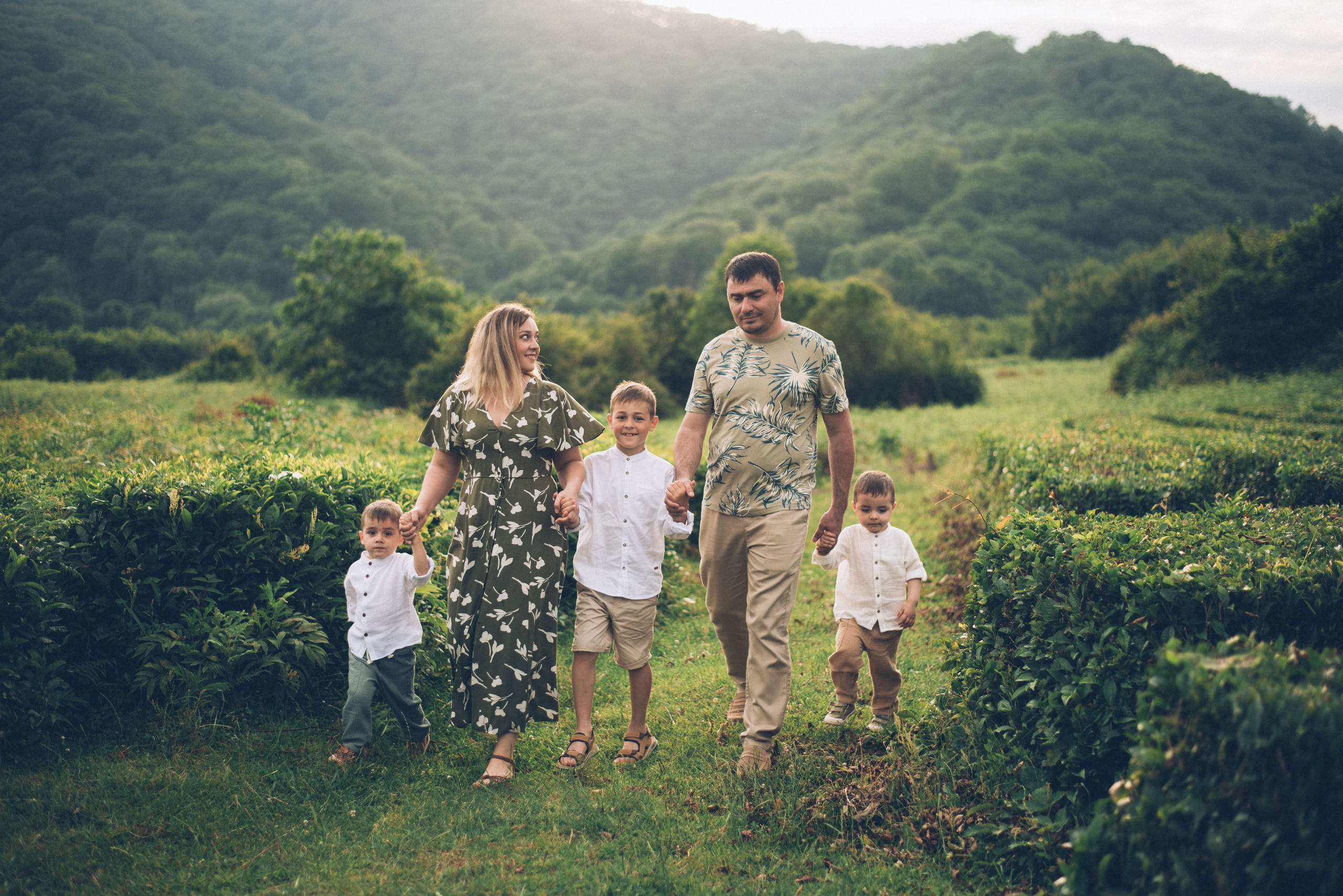 Фотосъемки в горах на чайных плантациях Сочи. Фотограф в Сочи — Маргарита Поганова