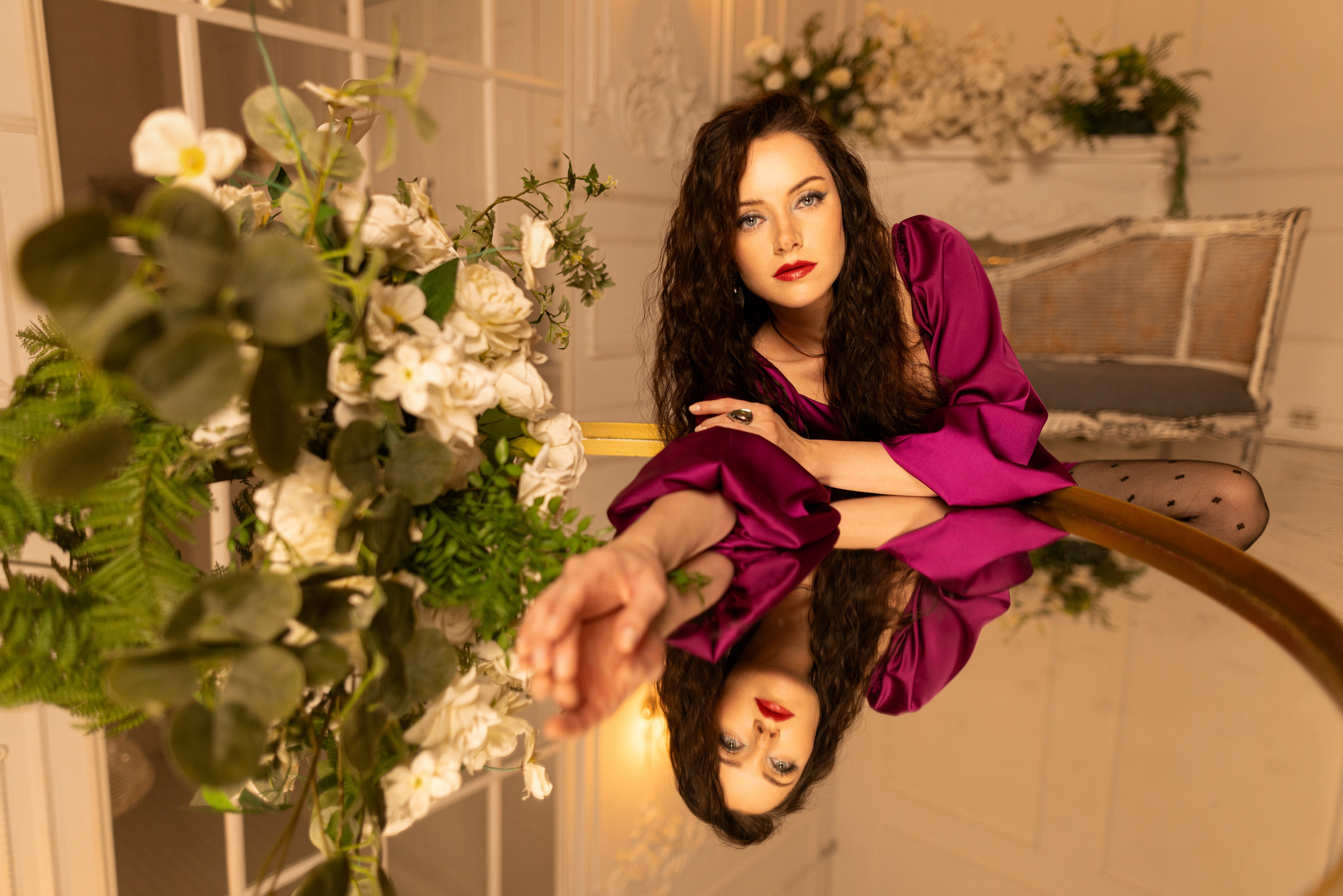 Студийный фотосет в интерьере с Екатериной в формате для «себя». Дмитрий Шульгин, портретный фотограф в Воронеже