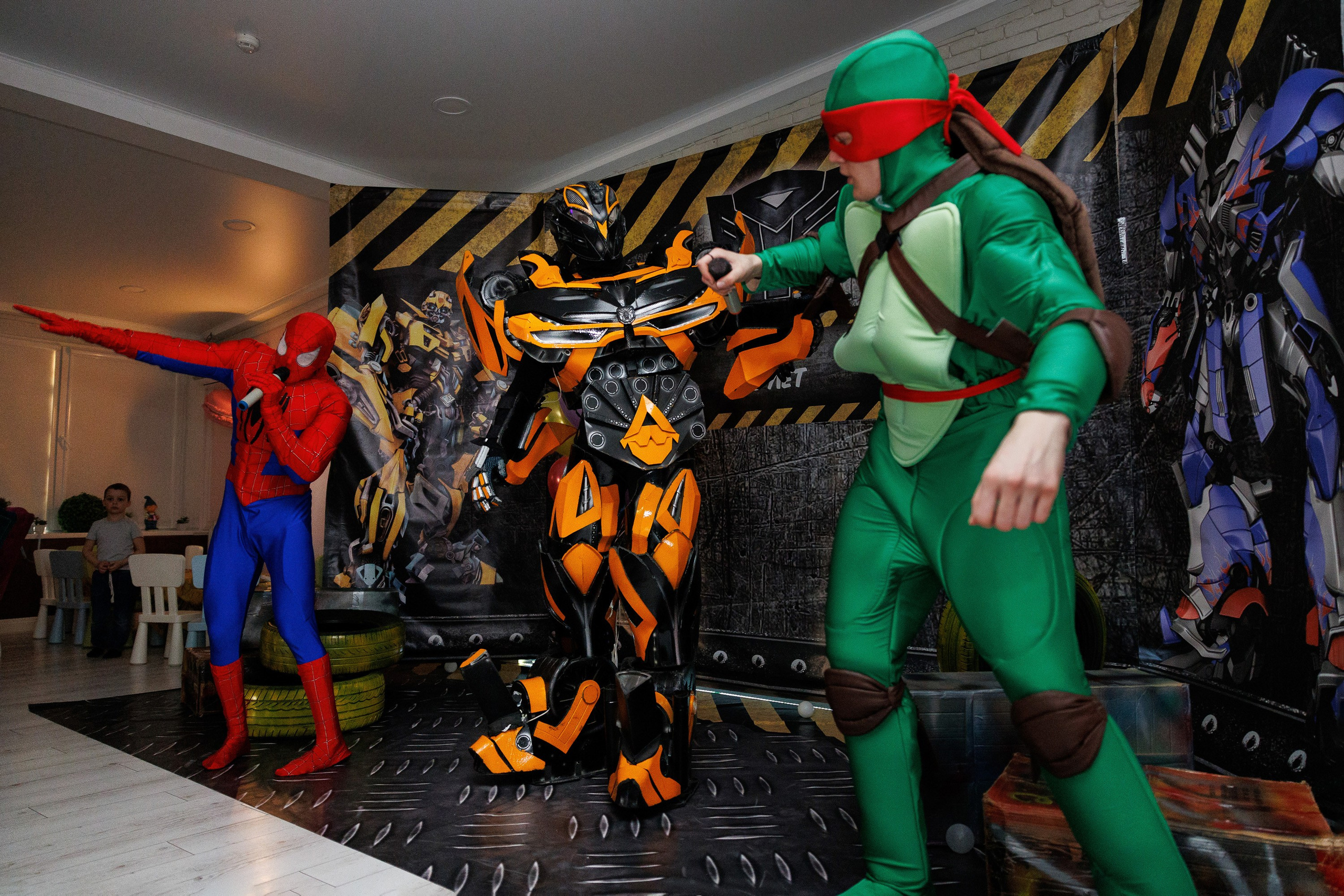 Детский день рождения в студии «Ромашка» в Оренбурге — Трансформеры