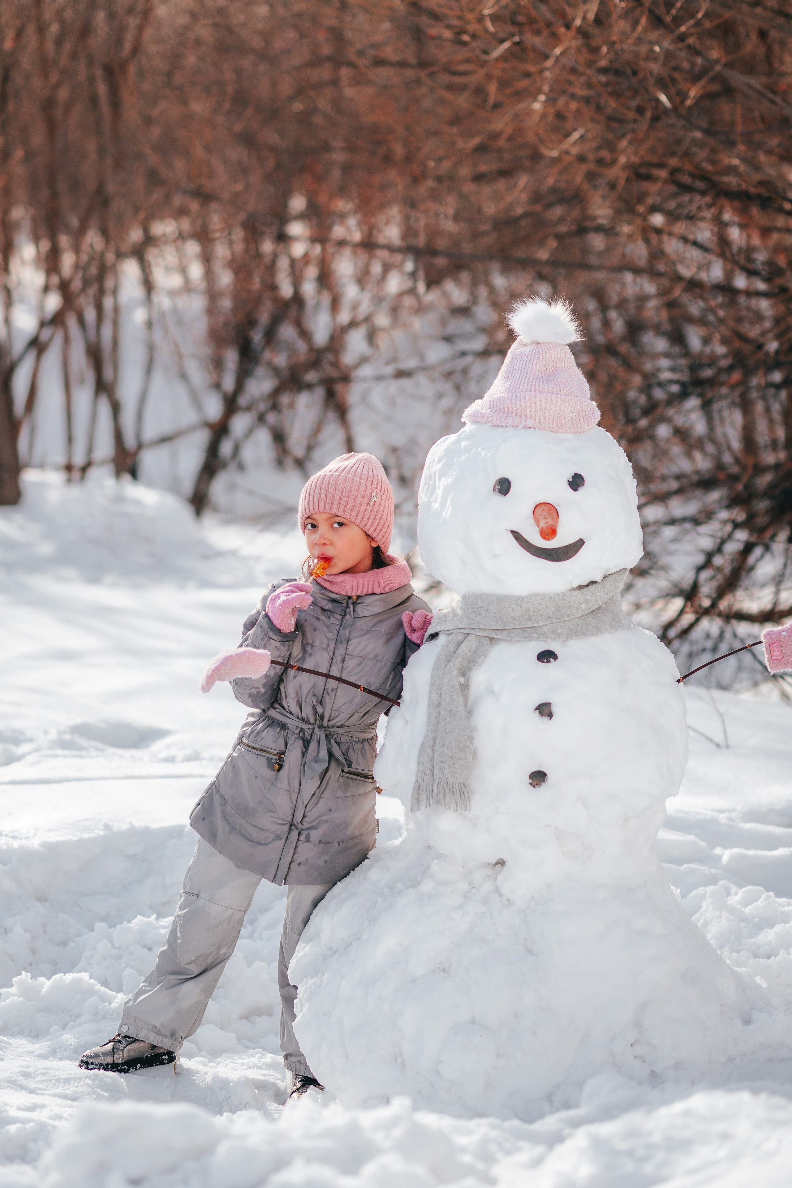 Снеговик. Семейный и детский фотограф в г. Новосибирске Макеева Анастасия