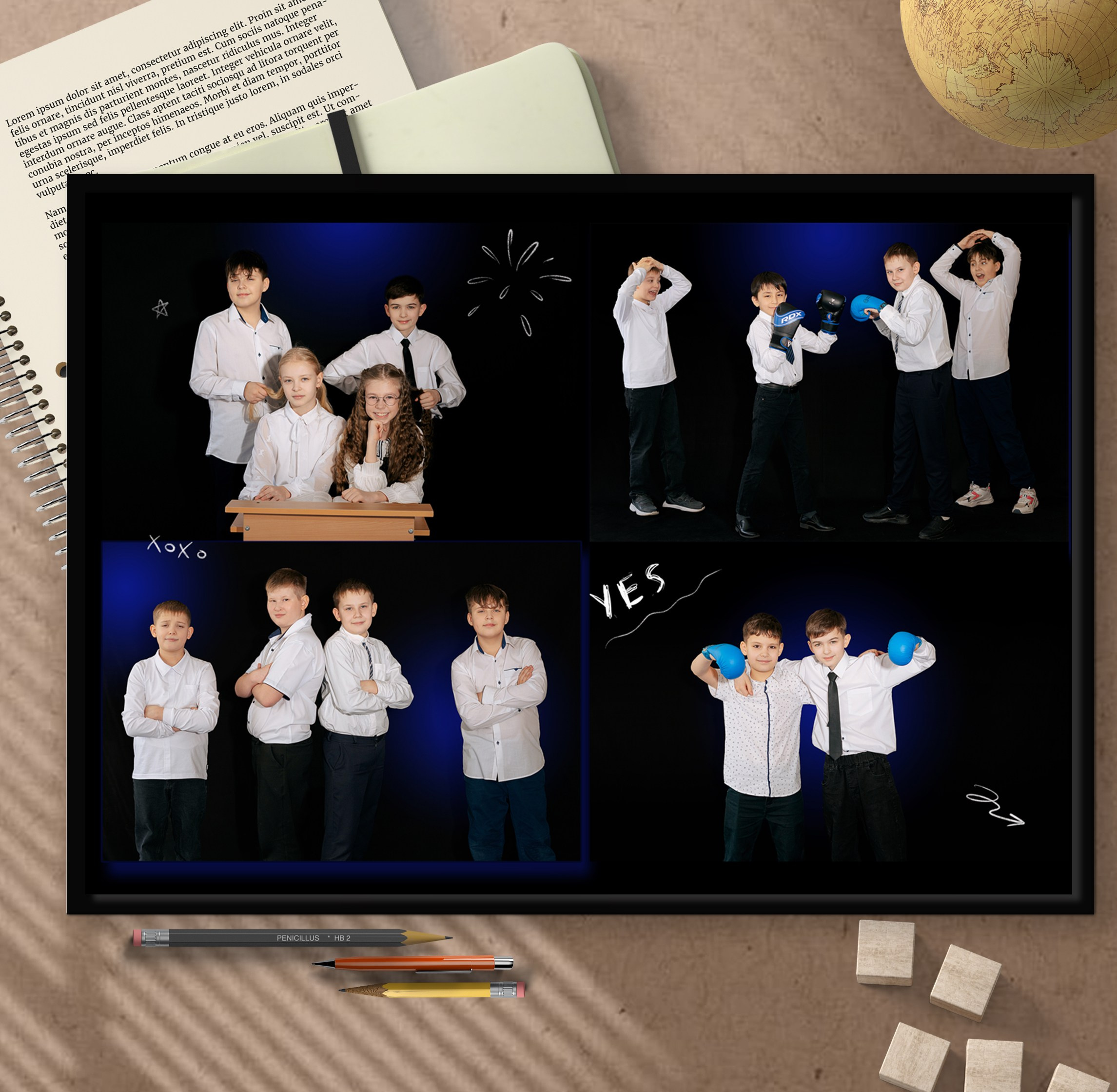 Альбомы для начальной школы. Школьный фотограф в Челябинске. Выпускные фотоальбомы