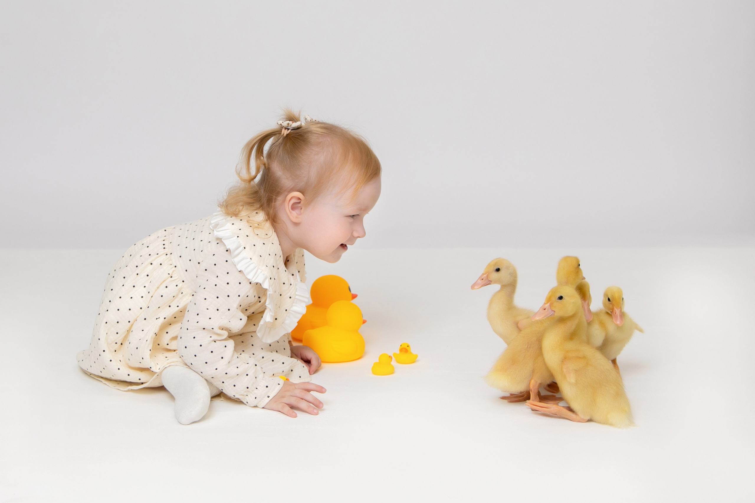 Фотосессия с живыми утятами. Надежда Рыжова, портретная и контент-съемка в Челябинске