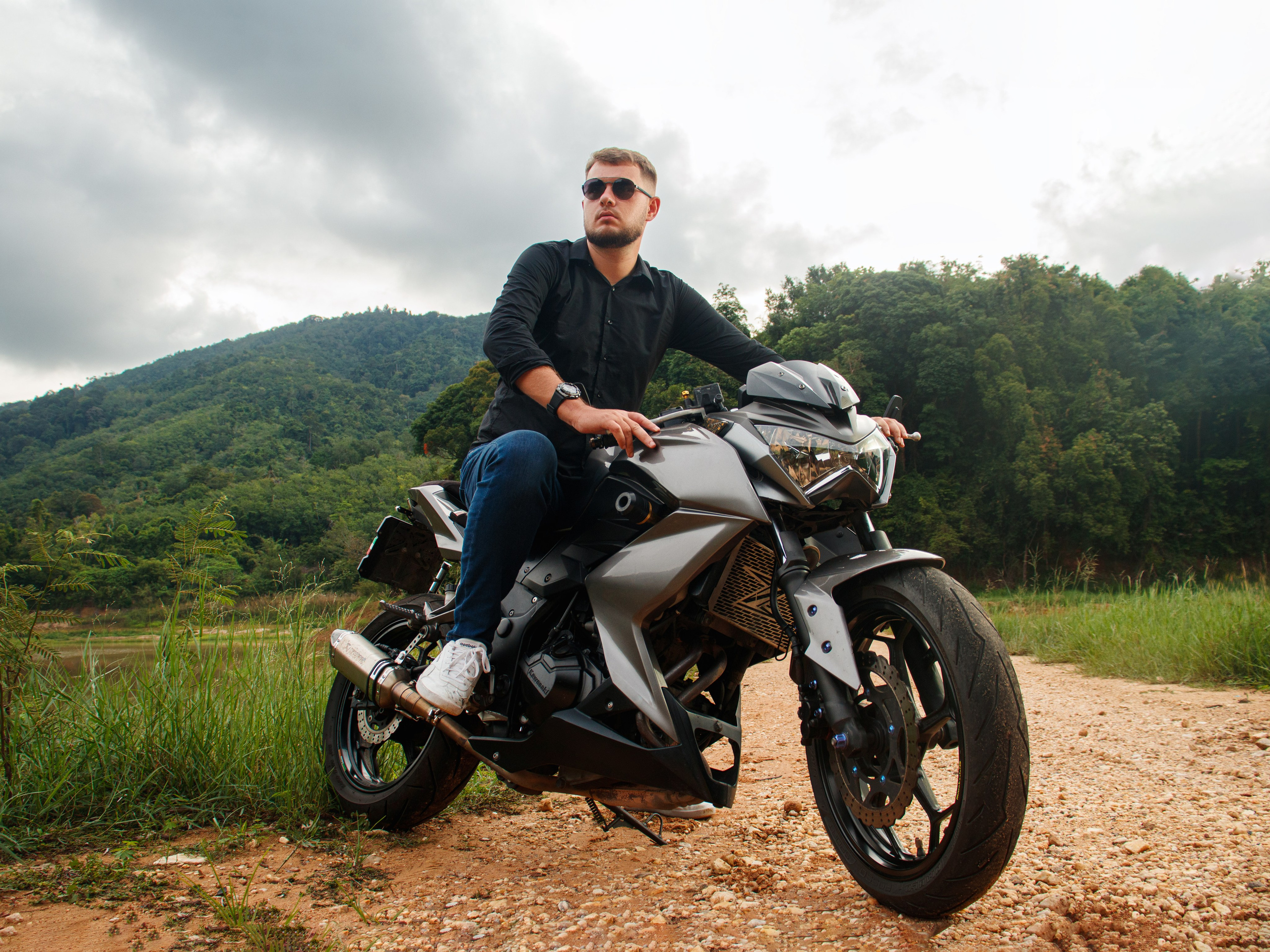 Съёмка с мотоциклом на Пхукете