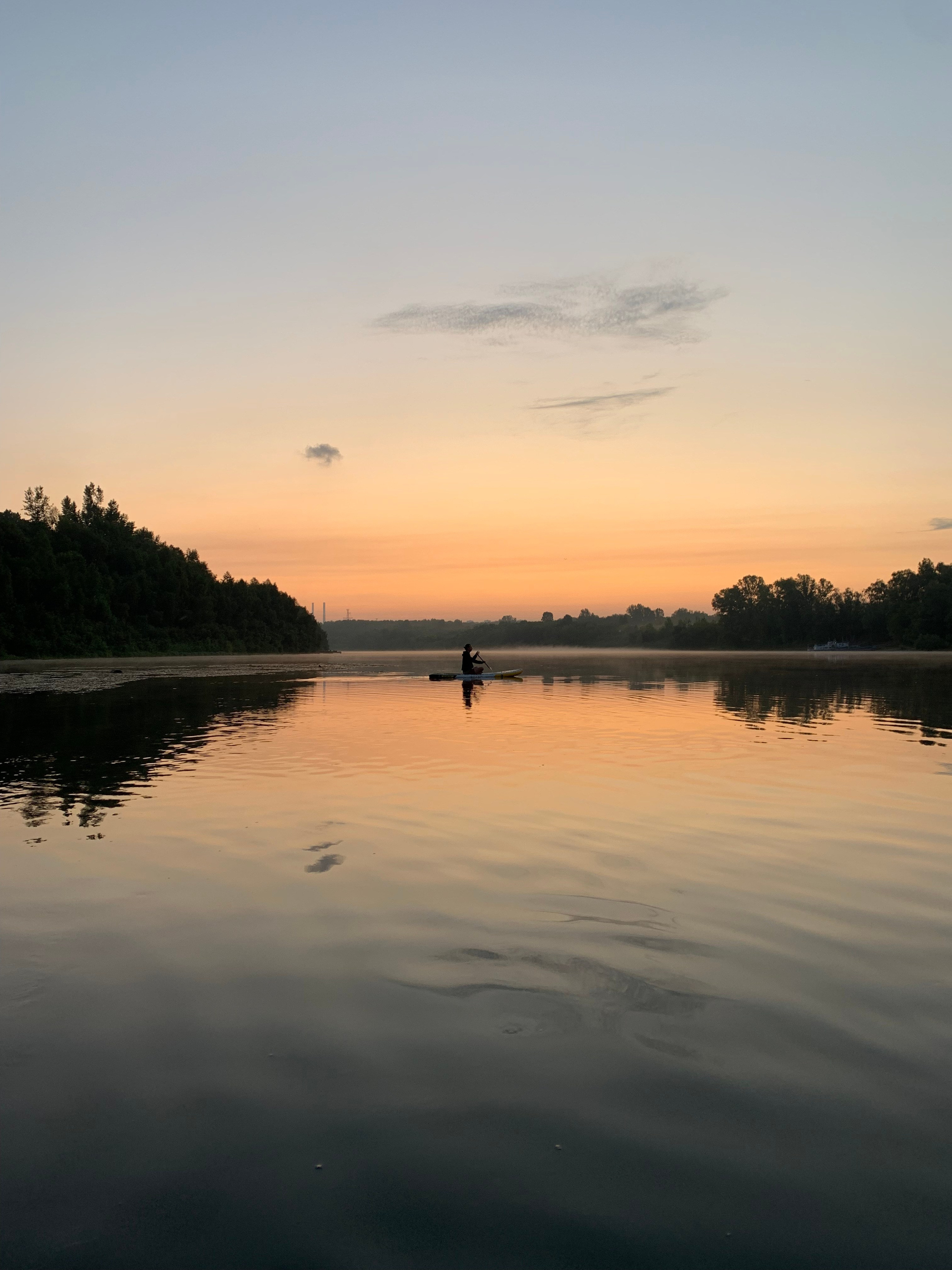 Рассвет на сапах в Сипайловских карьерах
