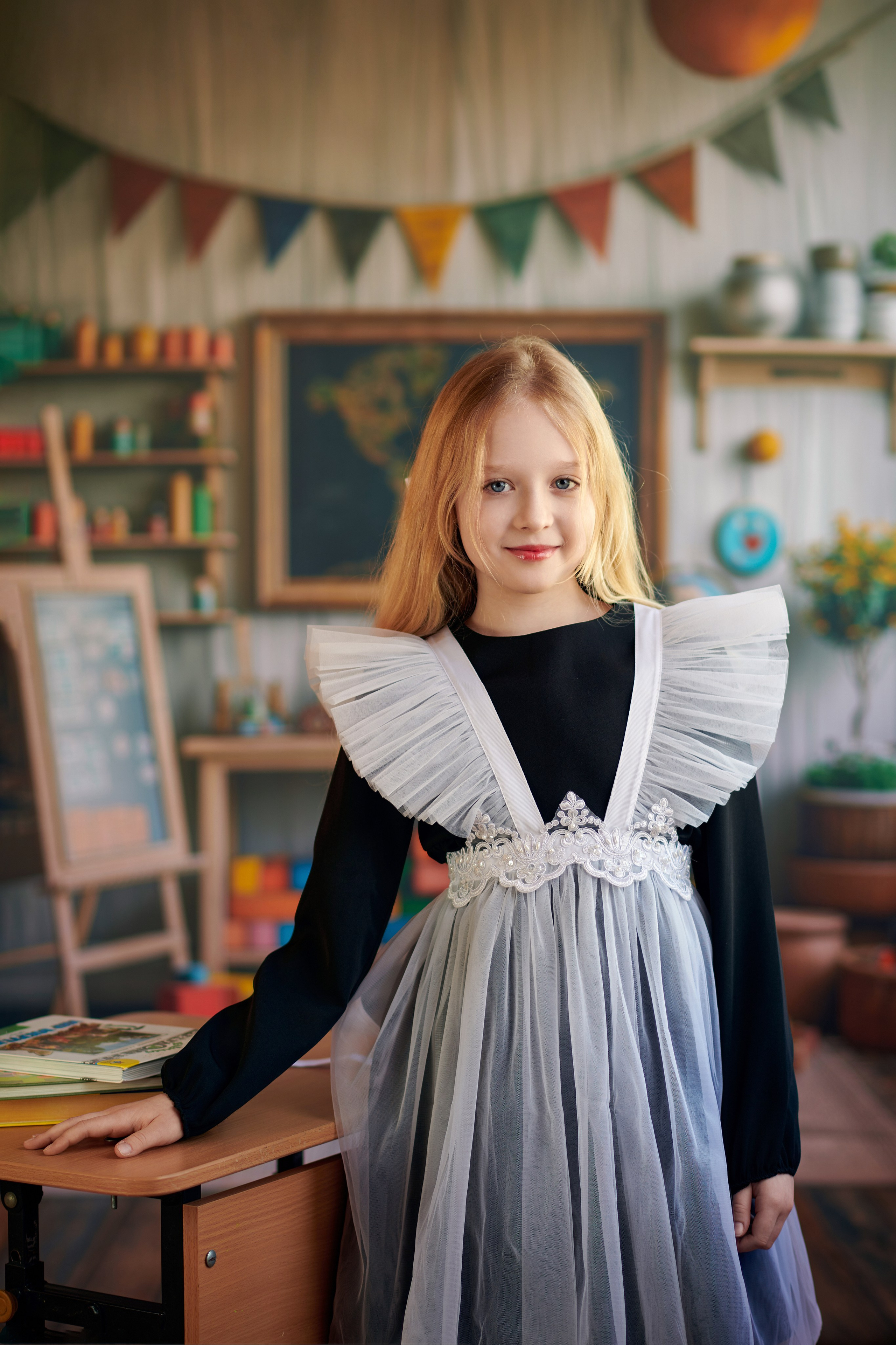 Портрет для выпускного альбома 4 класса. Школьный фотограф в Туле Владимир Греков