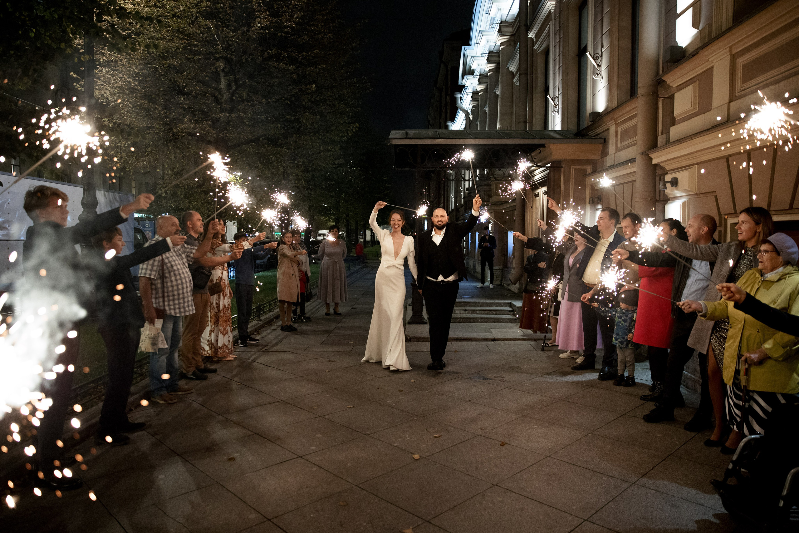 бенгальские огни на свадьбе пример фото