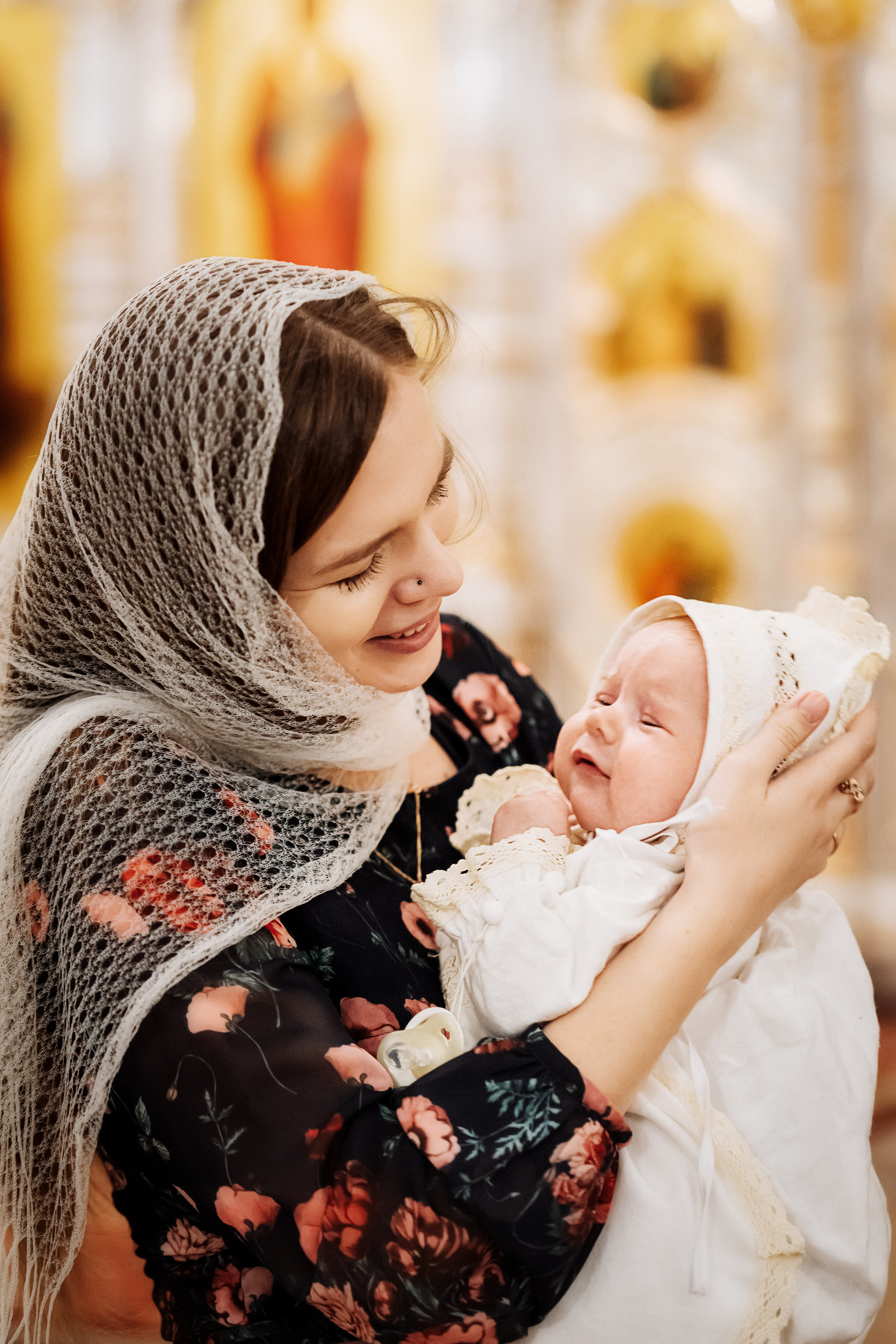 Крещение Алины в Благовещенском соборе. Фотограф для семей и экспертов в г. Воронеж Ирина Круглова
