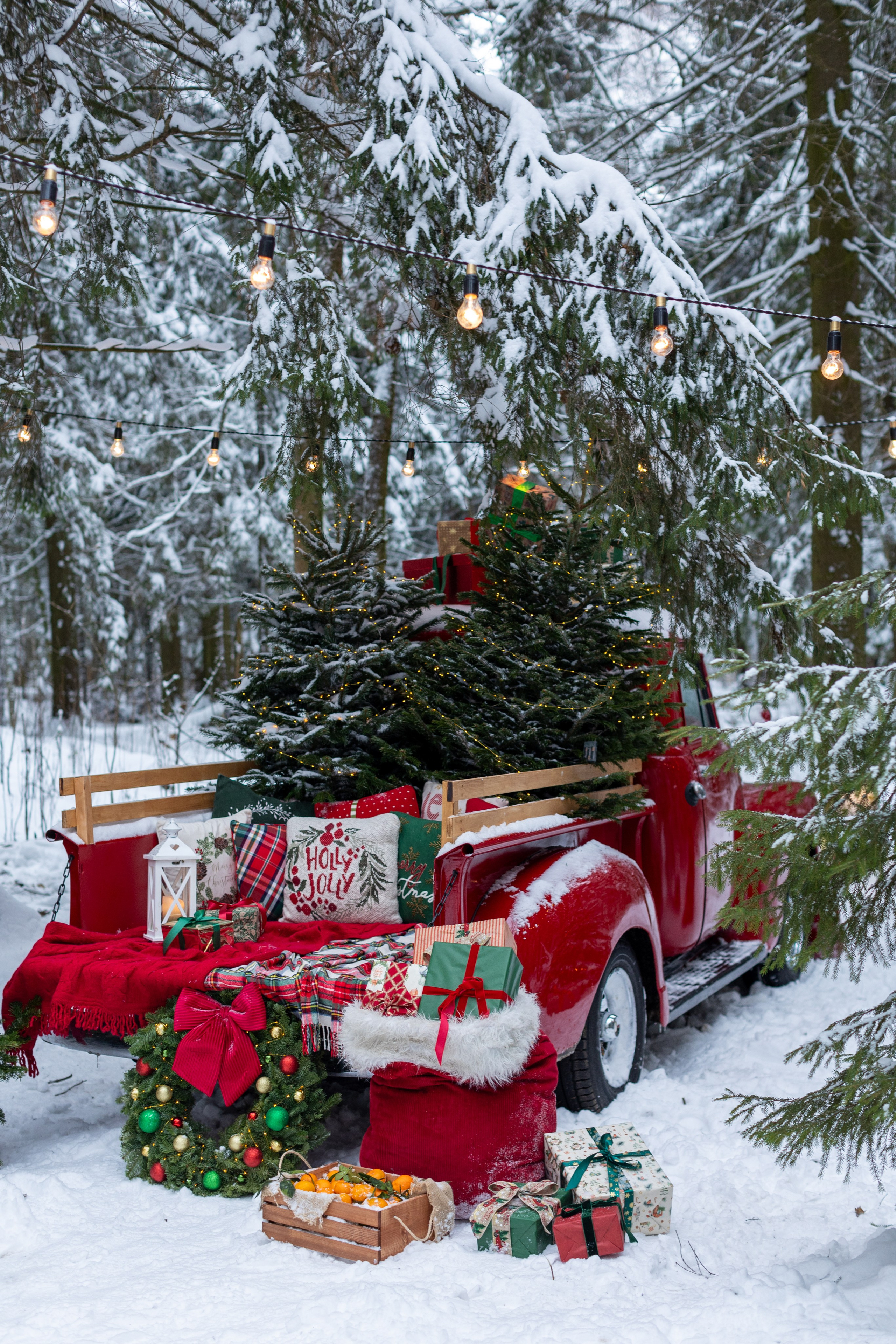 Новогодние фотосессии — уличные локации. Семейный и детский фотограф в Москве Вера Ускова