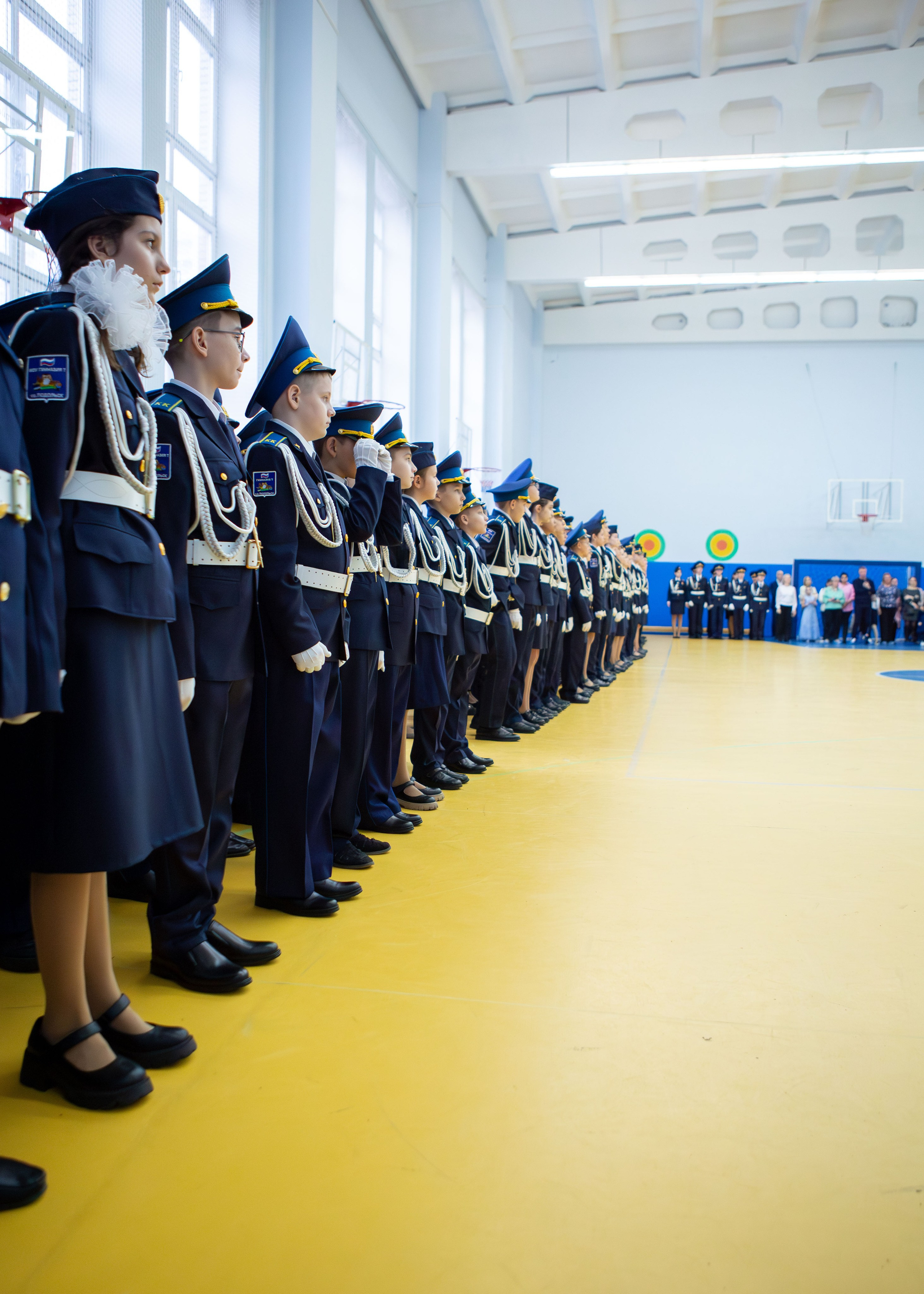 кадеты гимназия №7 Подольск торжественное построение
