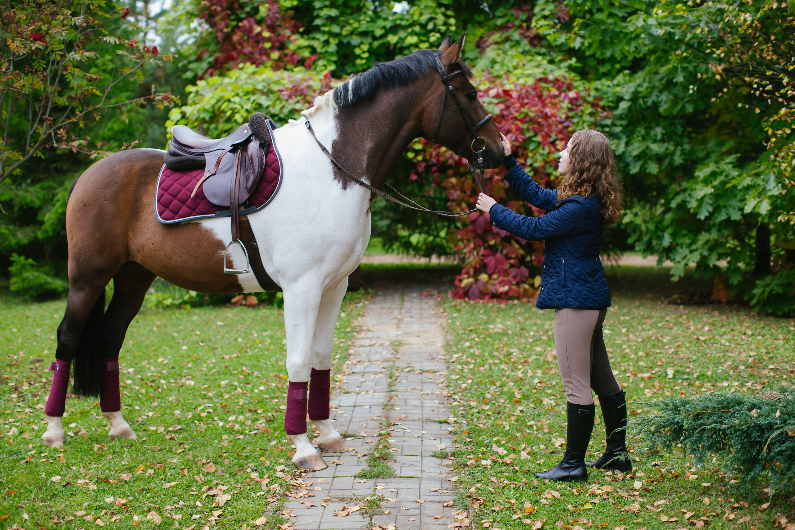 Осенняя съёмка в конном клубе для Виктории. Портретный и семейный фотограф Юлия Герман