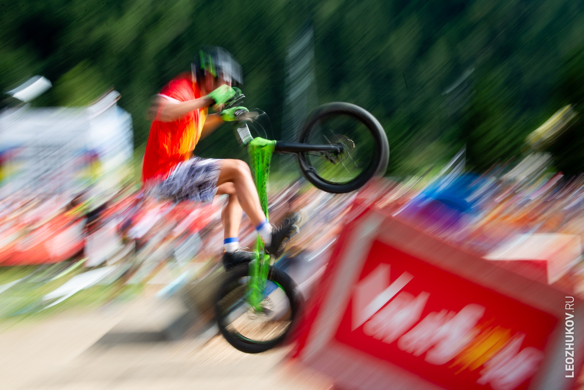 UCI Trials World Championships 2016 — finals. Sports photographer Leonid Zhukov