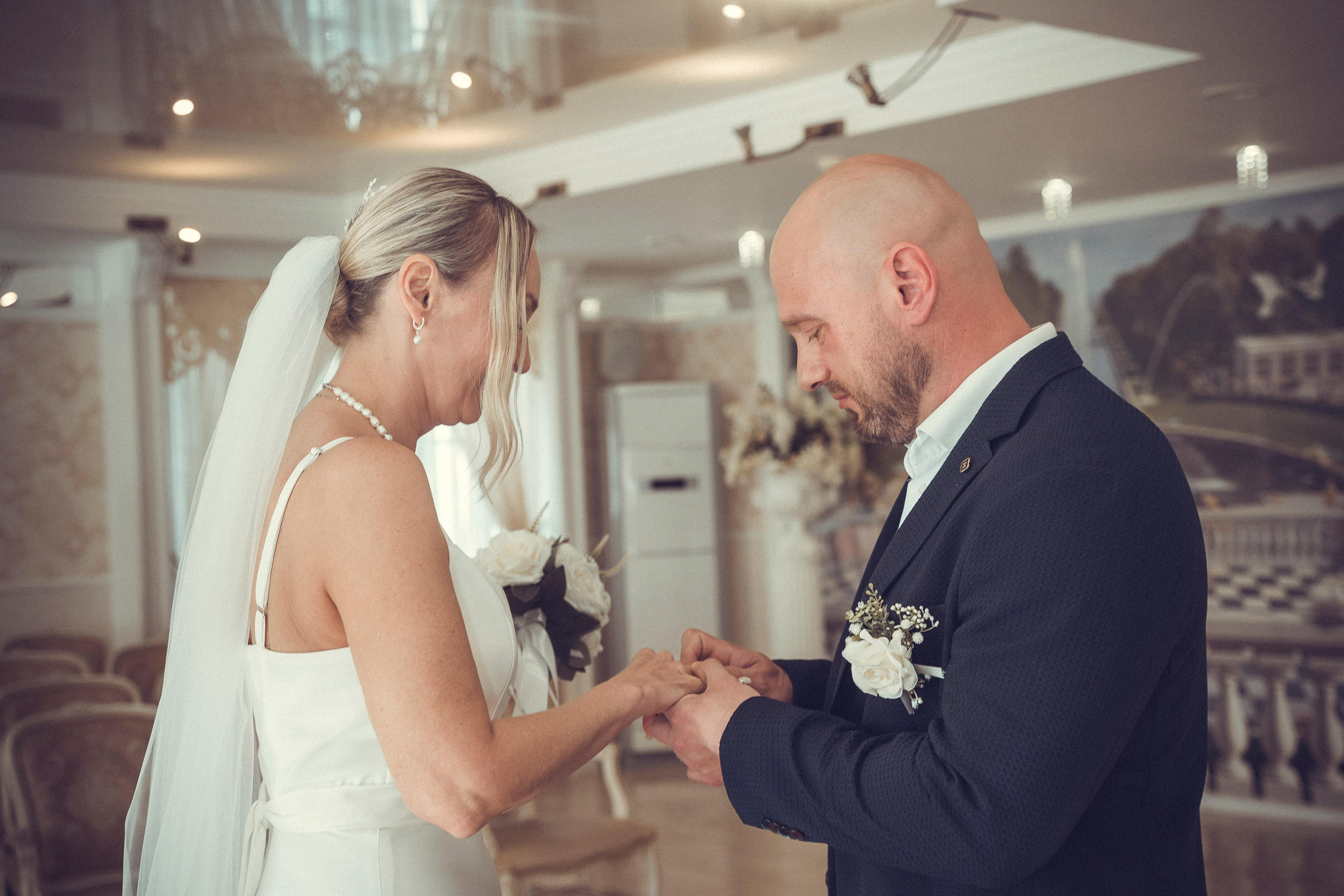 Регистрация в городе Петергоф. Свадебная фотосессия.