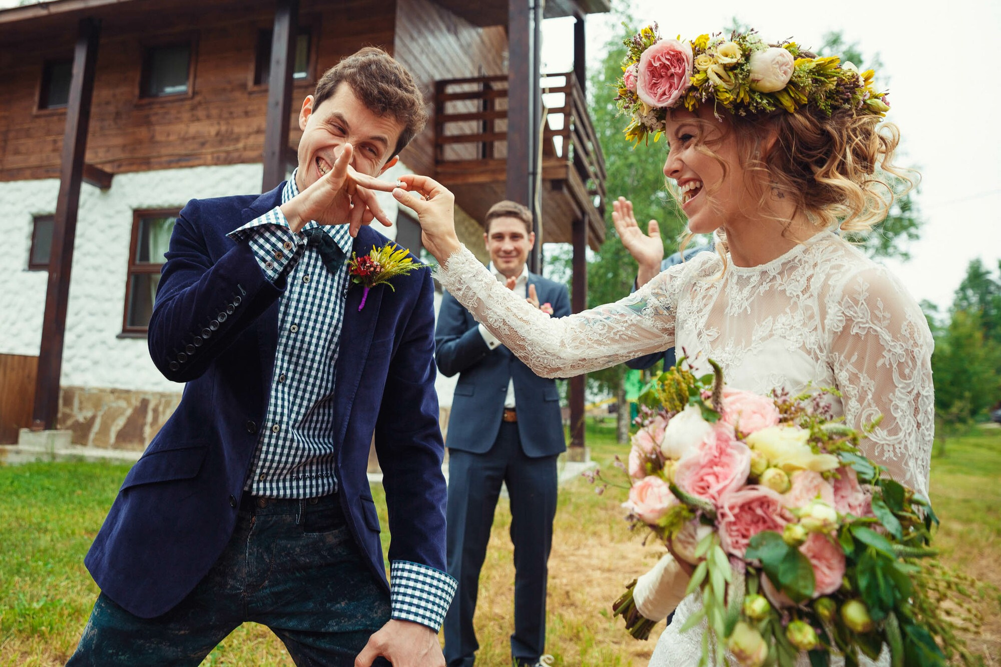 Свадьба с выездной регистрацией в лесу за городом. Свадебный фотограф в Санкт-Петербурге и Москве Андрей Нестеров