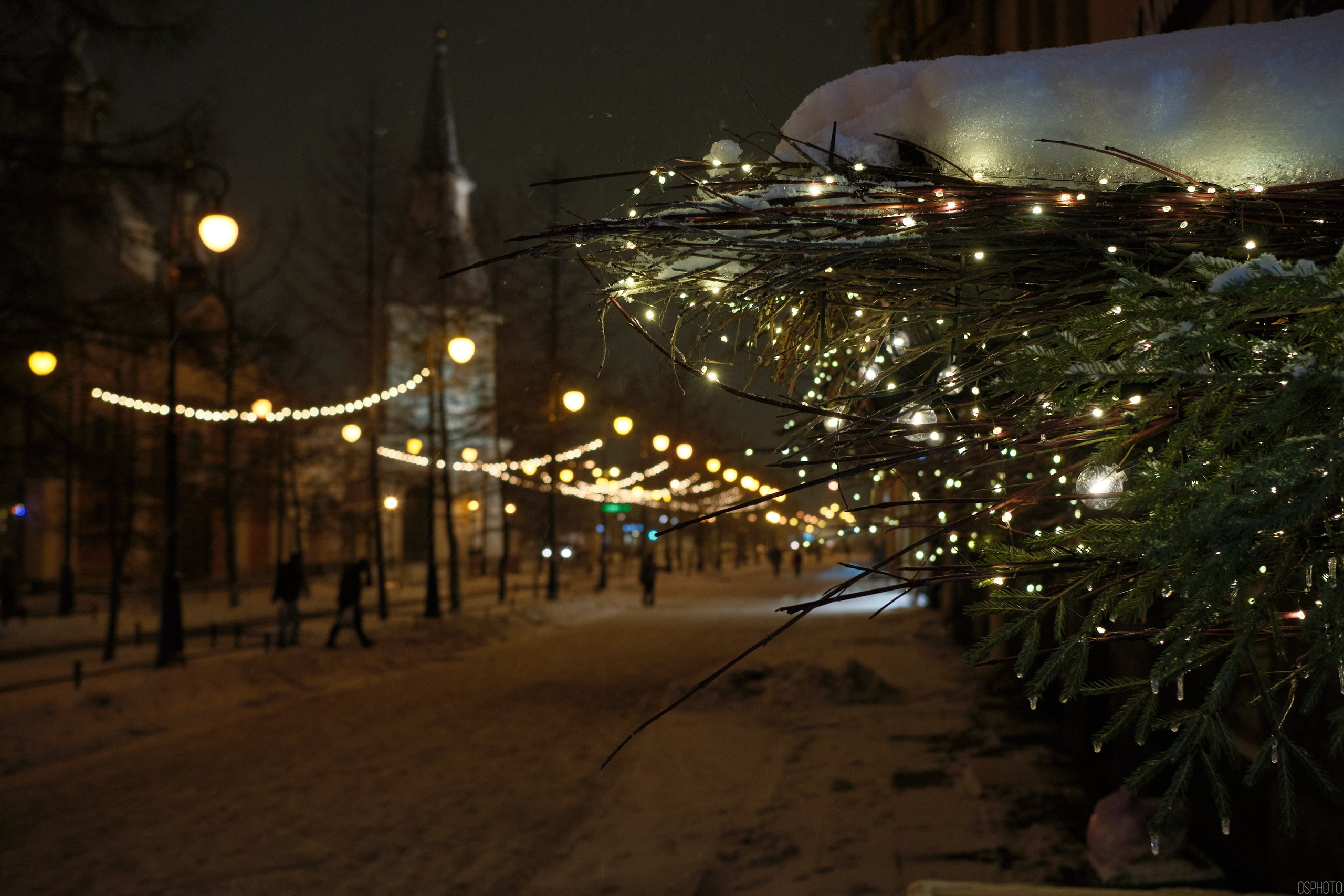 Снег и туман в Санкт-Петербурге. Фотографъ Сергѣевъ. Поймать мгновеніе