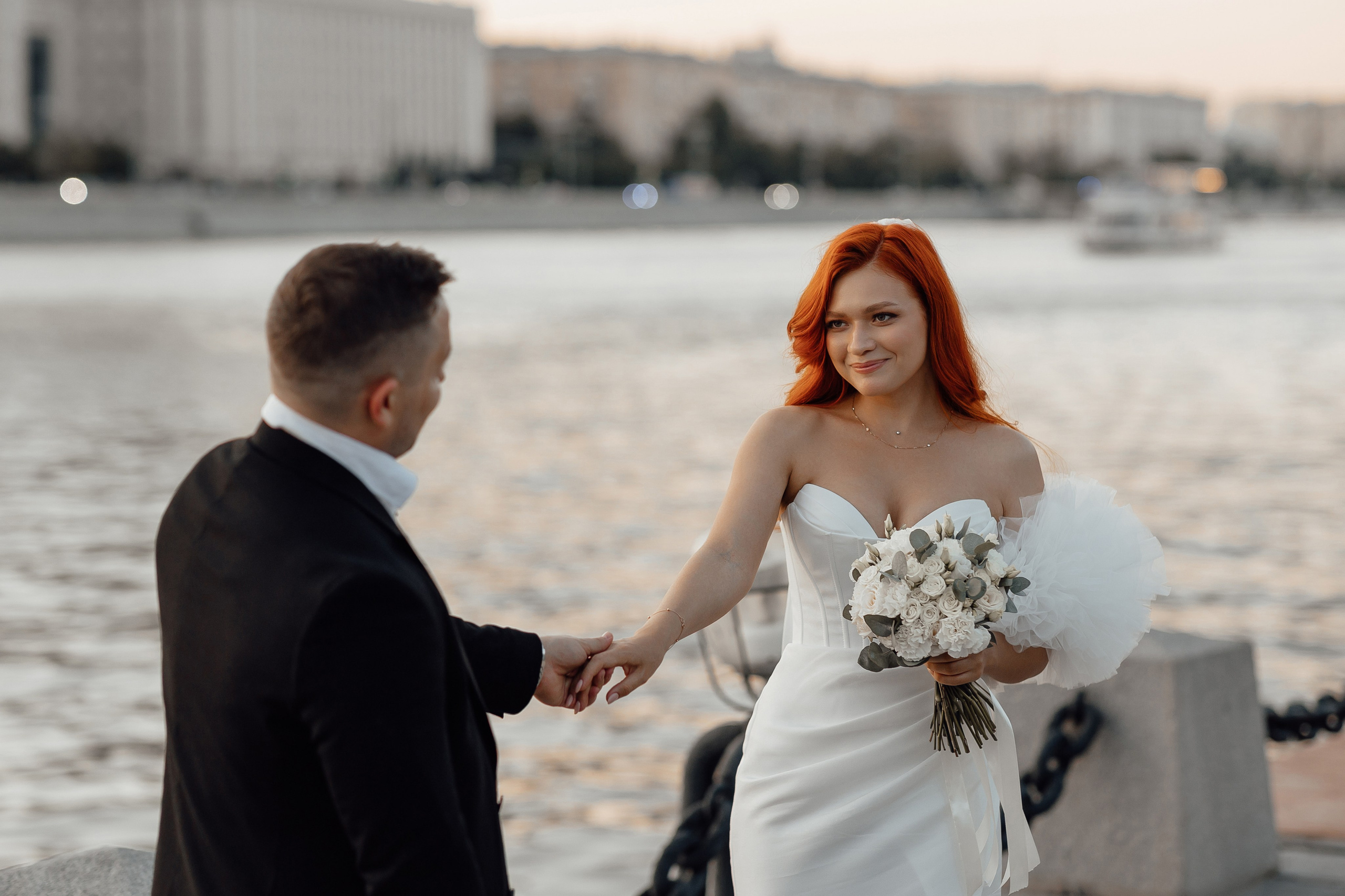 свадебная фотосессия в нескучном саду