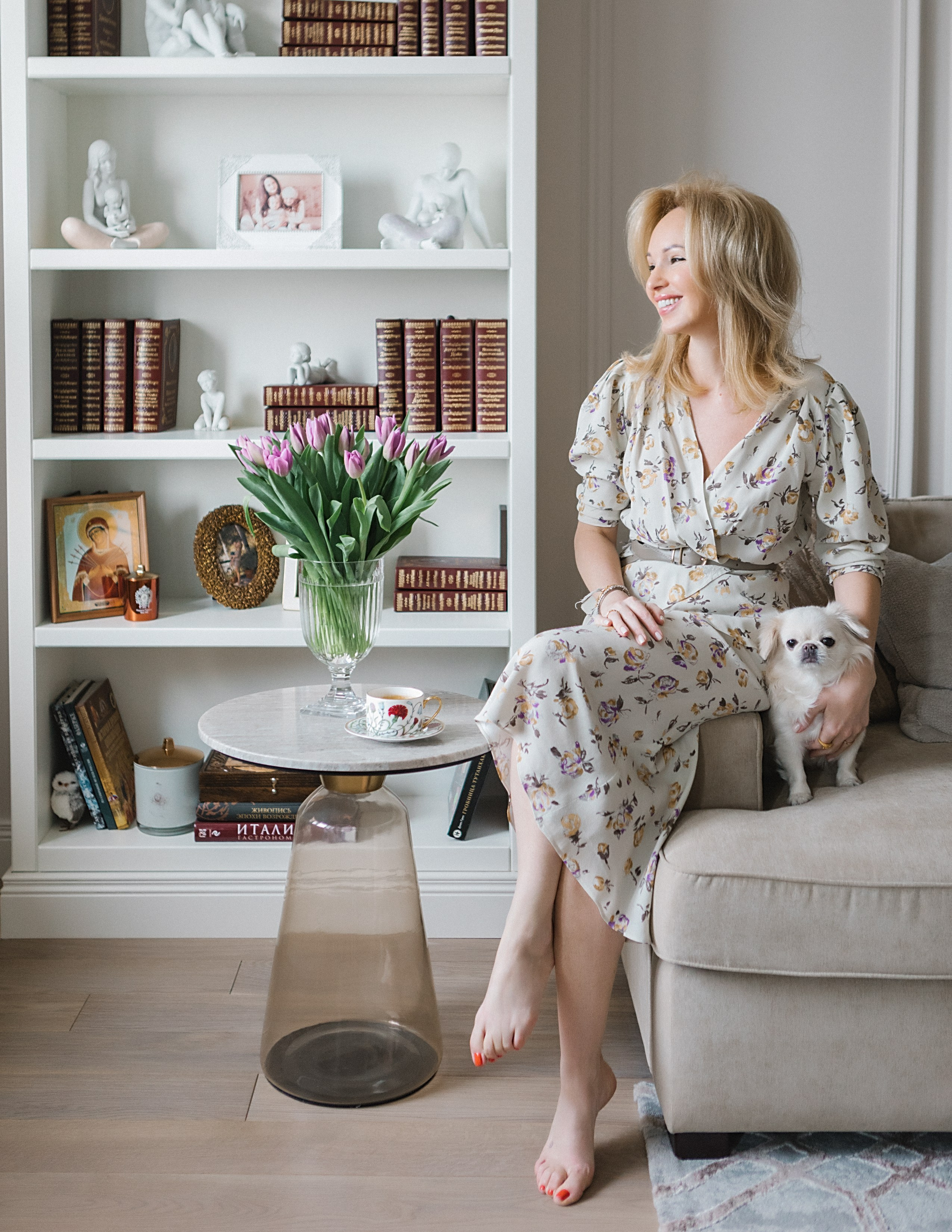 Весенняя фотосессия дома. Лена Крутова. Фотограф в Москве