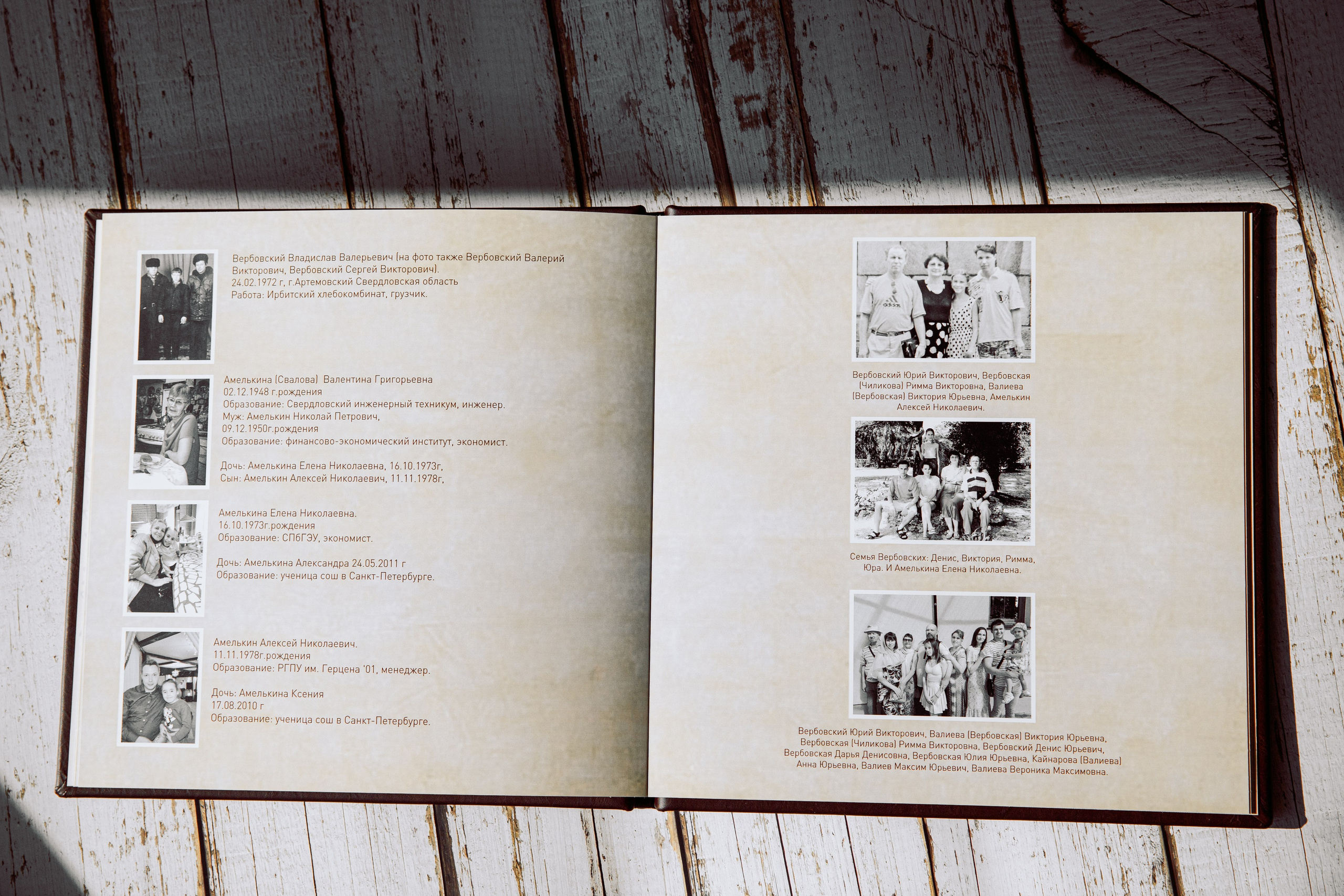 Родовая фотокнига. Семейный и детский фотограф в Москве Тихонова Ксения