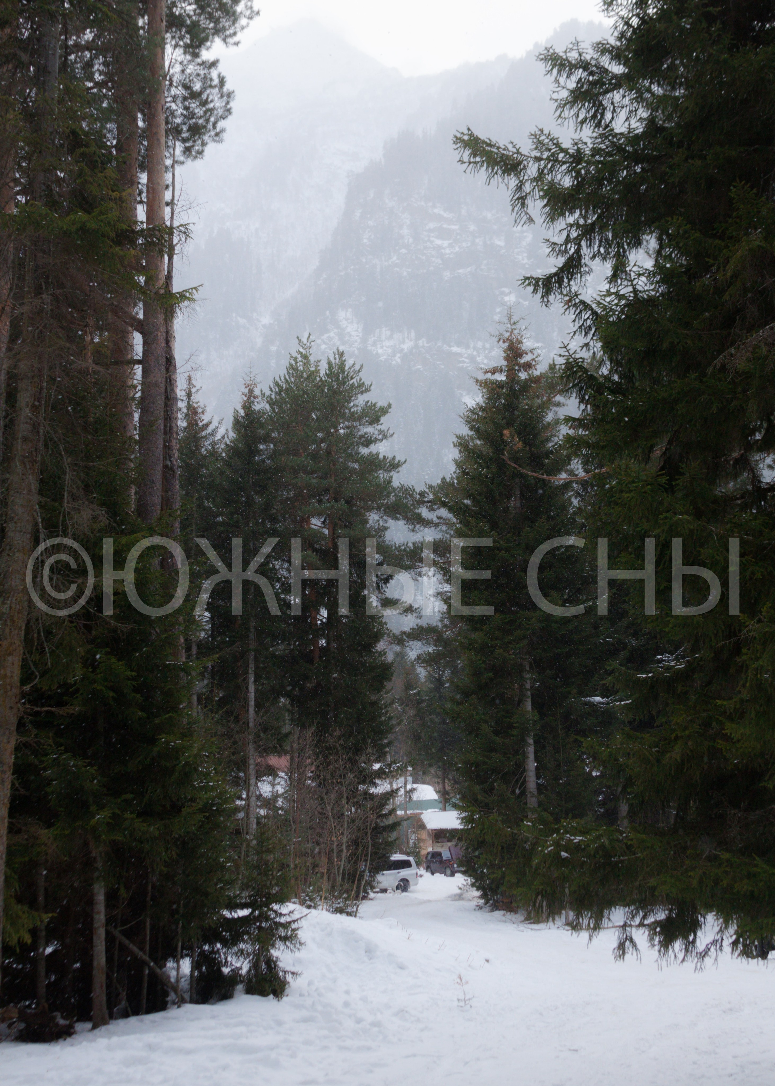 Купить фото зимних гор