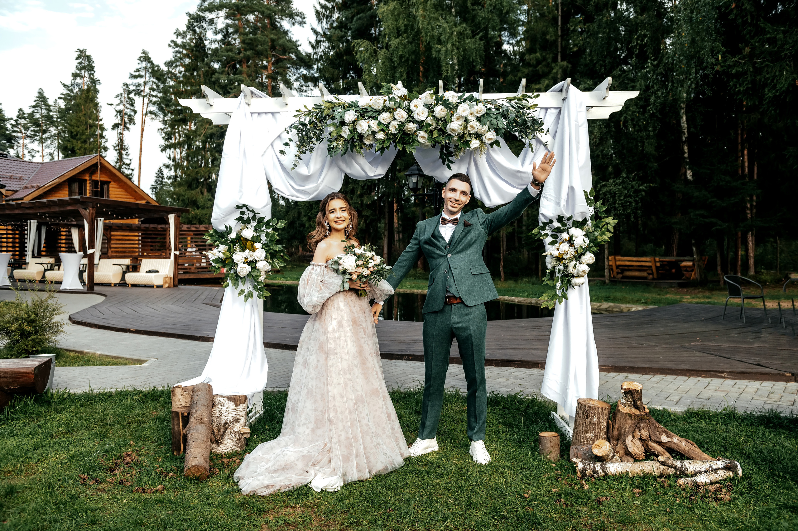 Загородный клуб «Барин» и свадьба мечты. Свадебный и семейный фотограф Виктория Носачёва. Щелково, Москва и МО