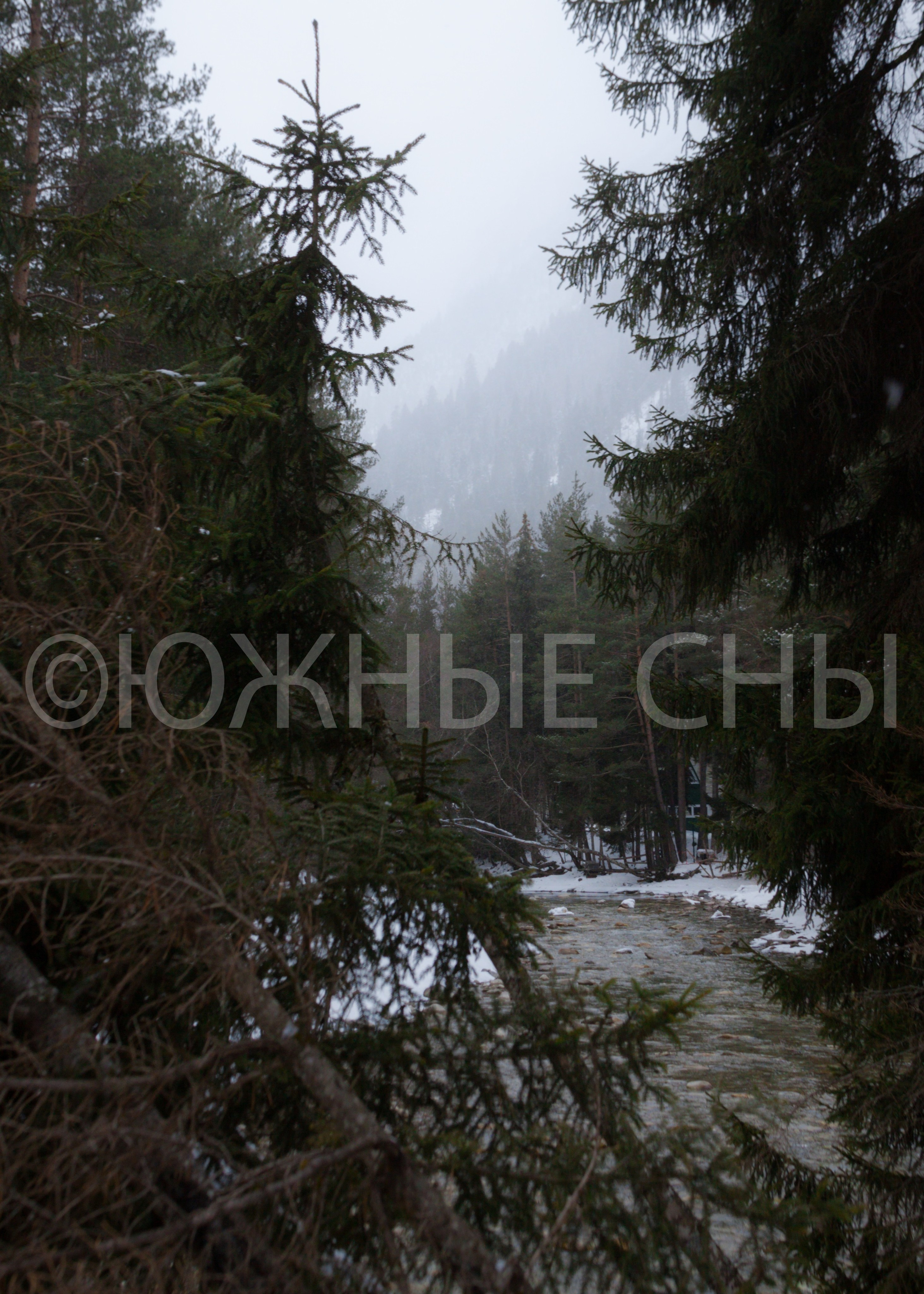 Горная река в Махаре, КЧР