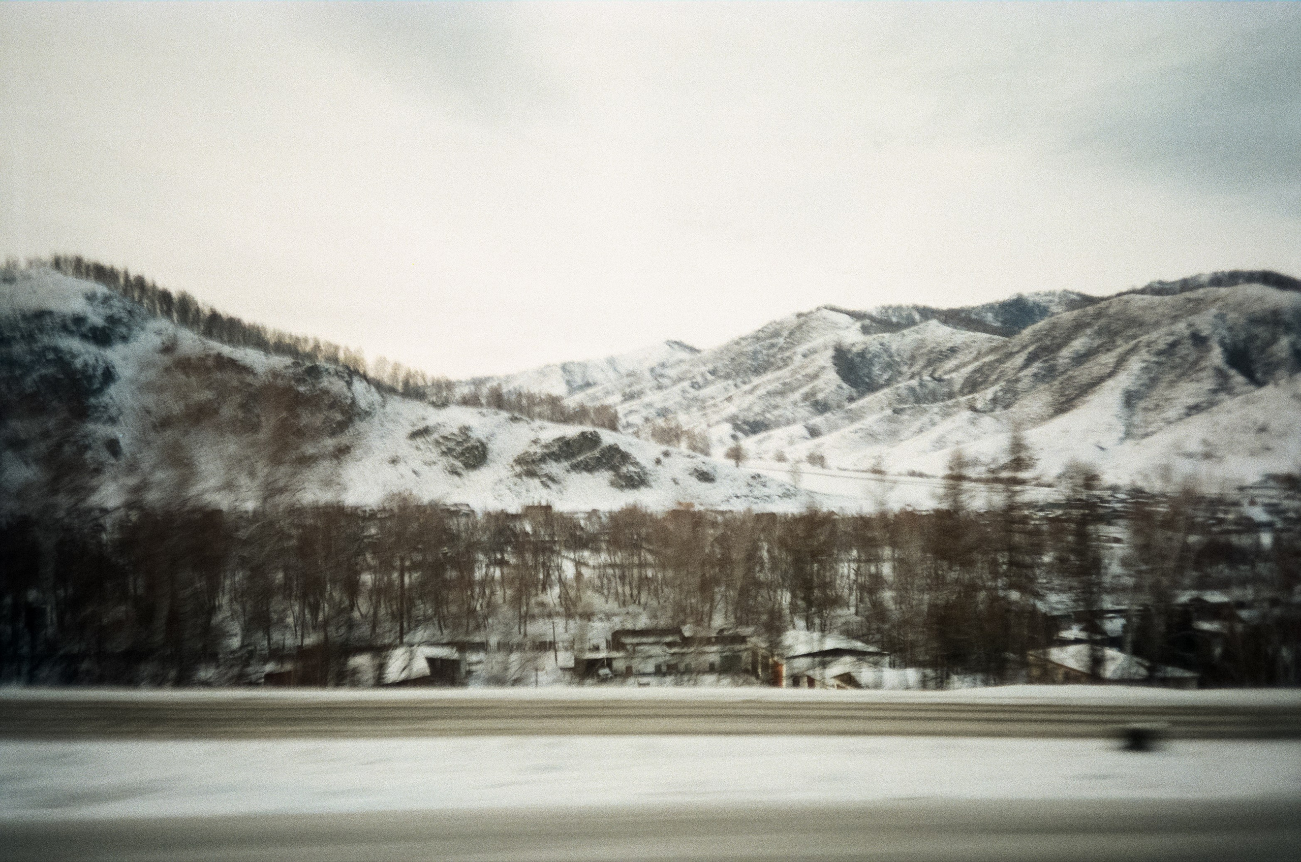 Семинский перевал, дорога из Land Cruser / 19 декабря 2023 года (-18℃)