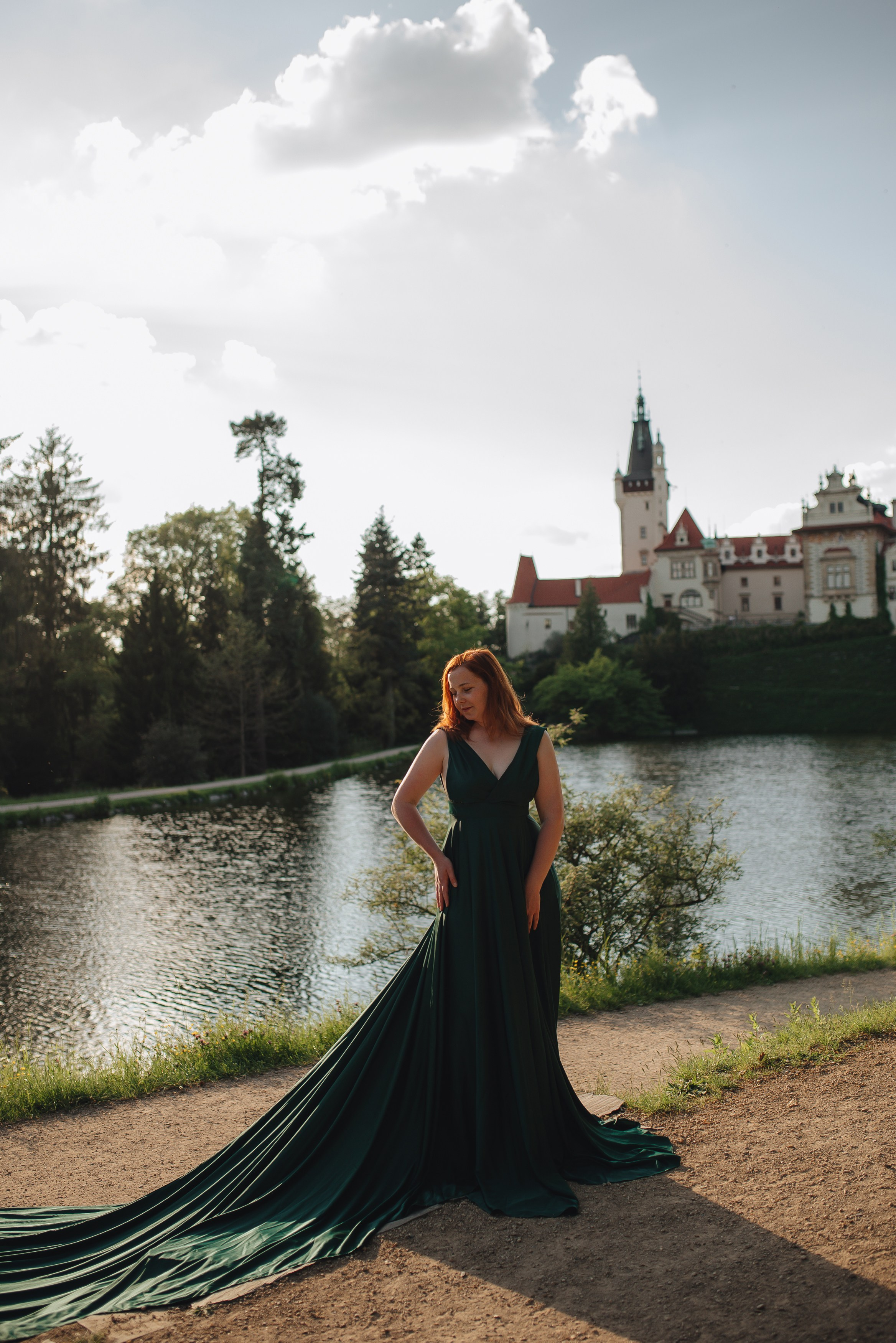 Фотосессия в летящем платье для Евгении. Фотограф Прага | Photographer Prague| Фотограф в Праге Яра Куркус