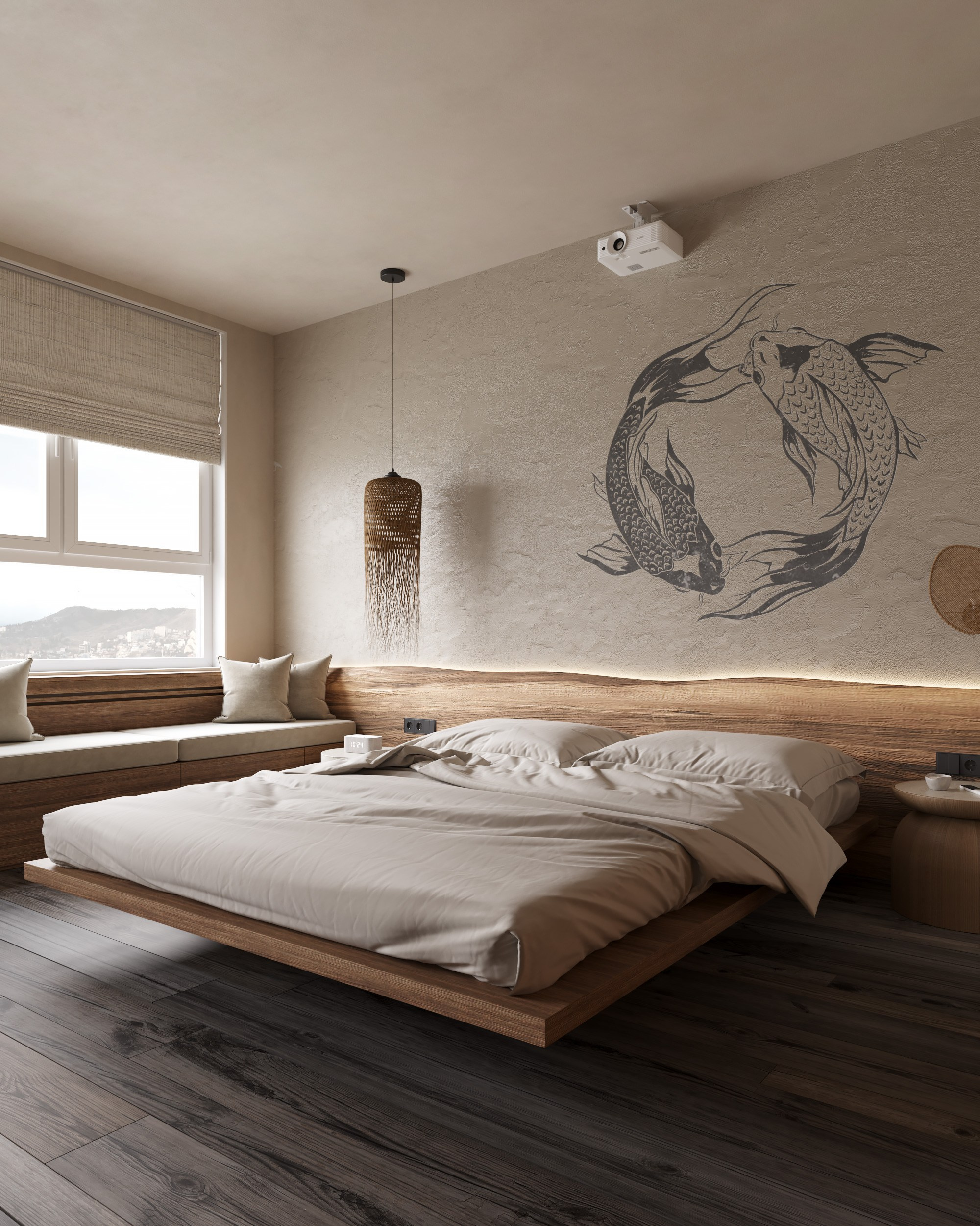 Woody Nature. Дизайн интерьера | 3D визуализация | Миланская Марина