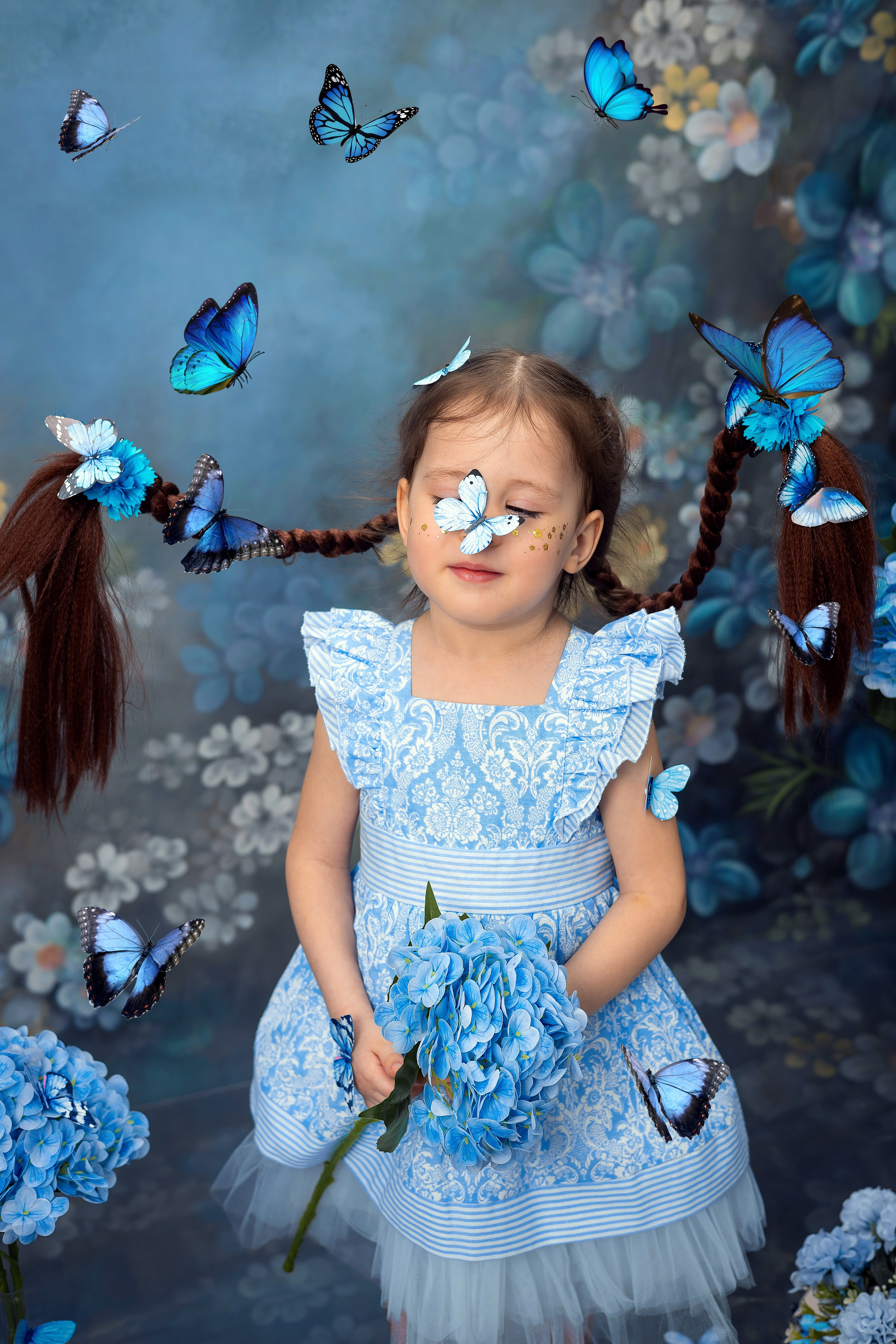 фотосессия с бабочками